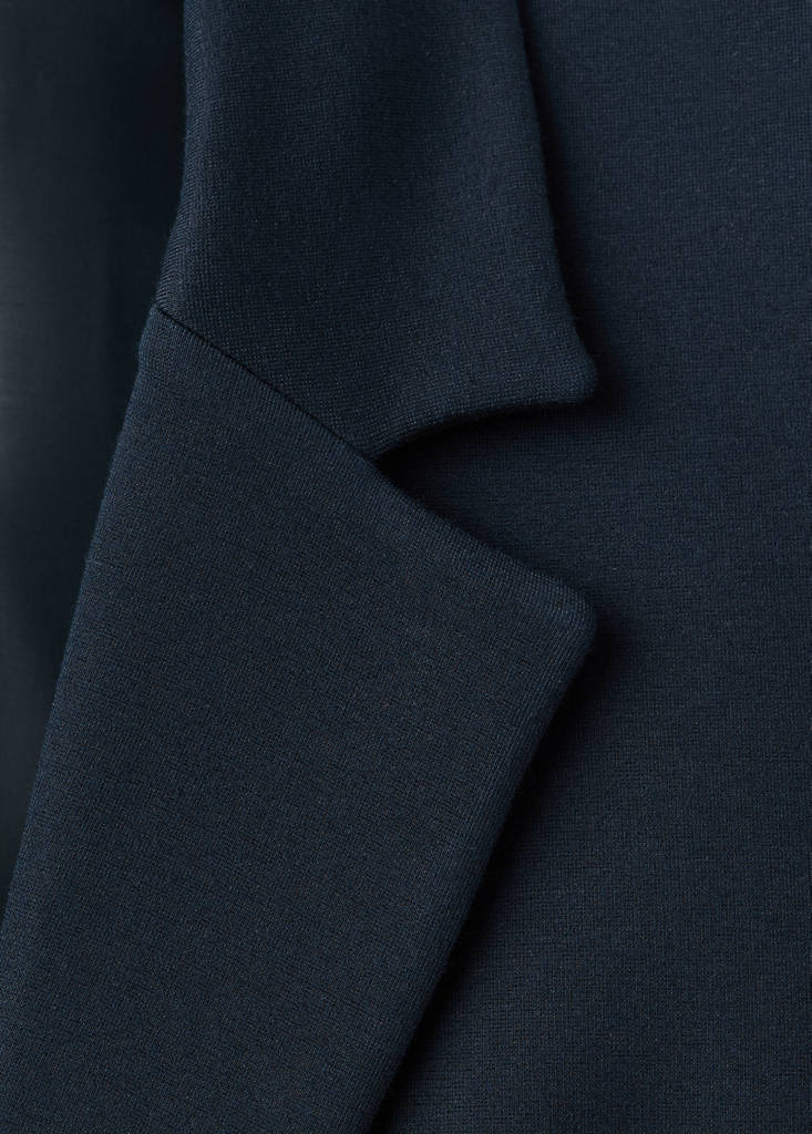 Fitted suit blazer — Dark Navy