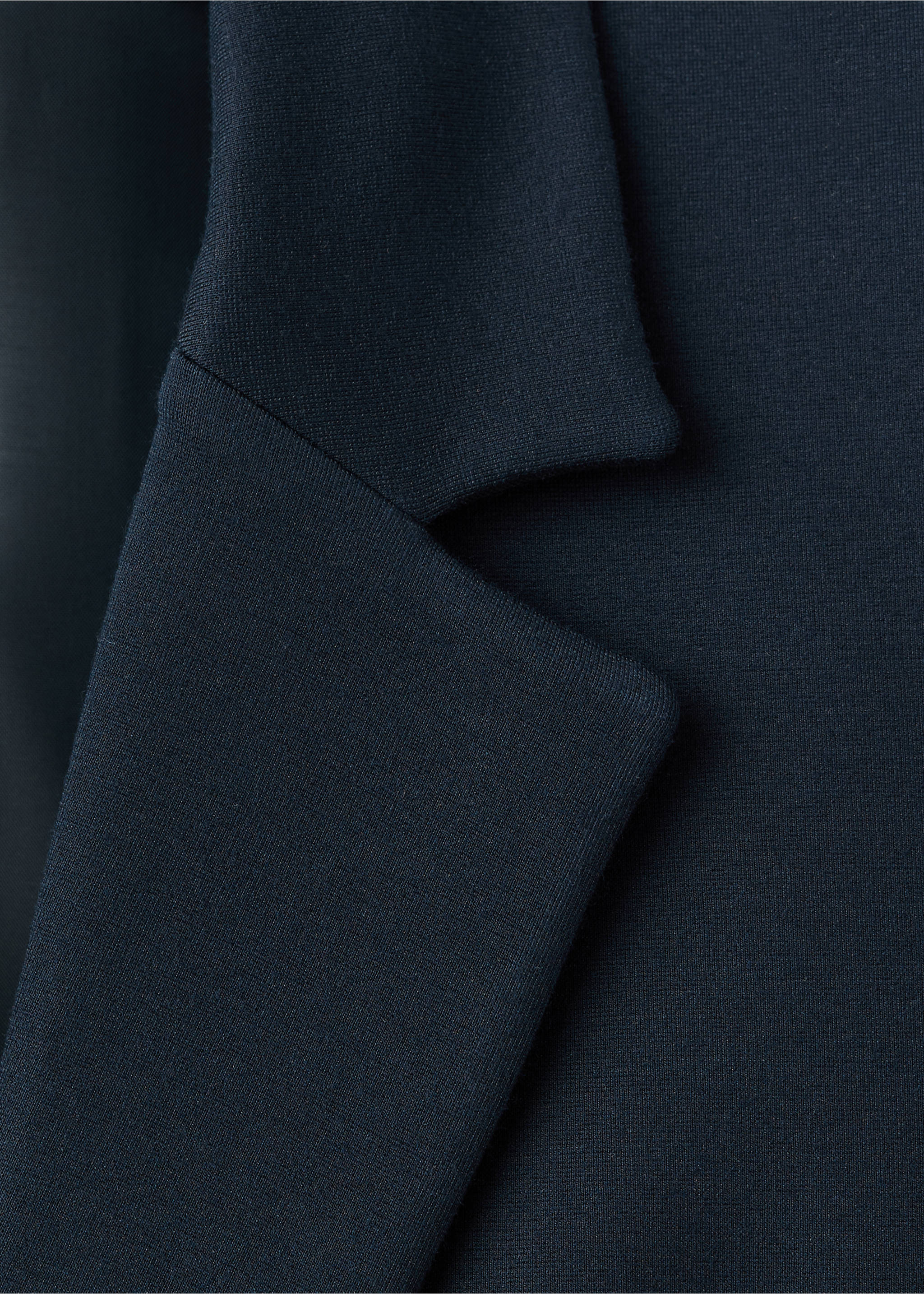 Fitted suit blazer - Details of the article 0, Dark Navy. Ref: 27091285-00.