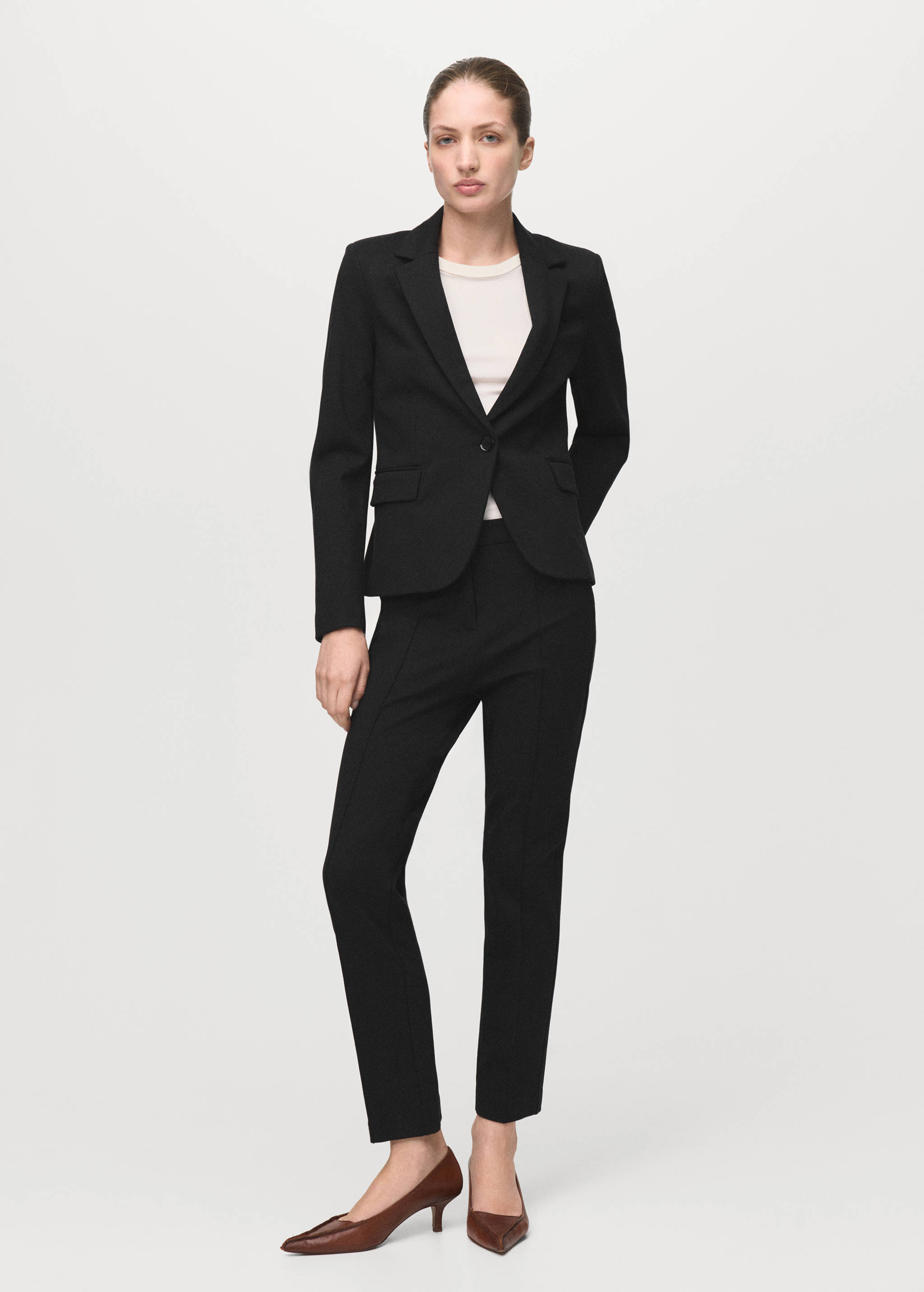 Fitted suit blazer - General plane
