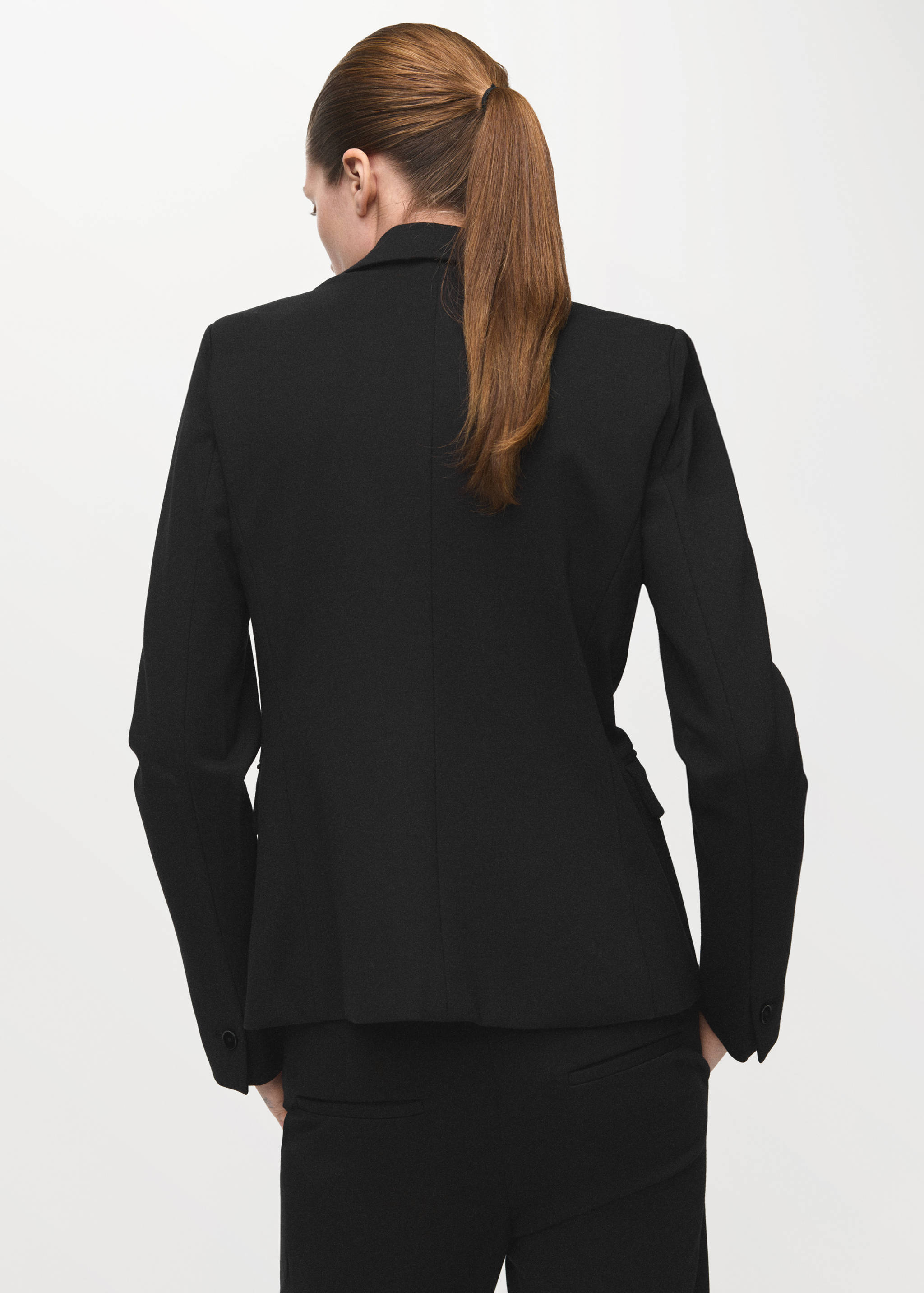 Fitted suit blazer - Reverse of the article