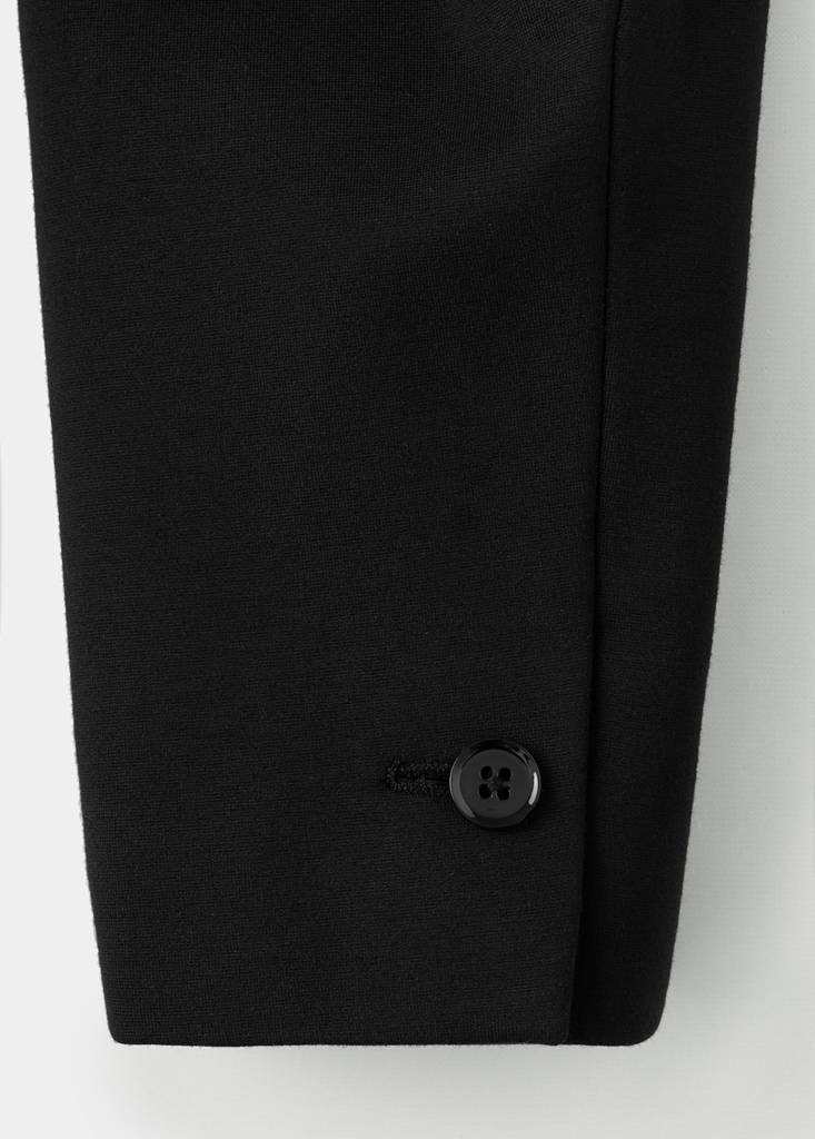 Fitted suit blazer — Black