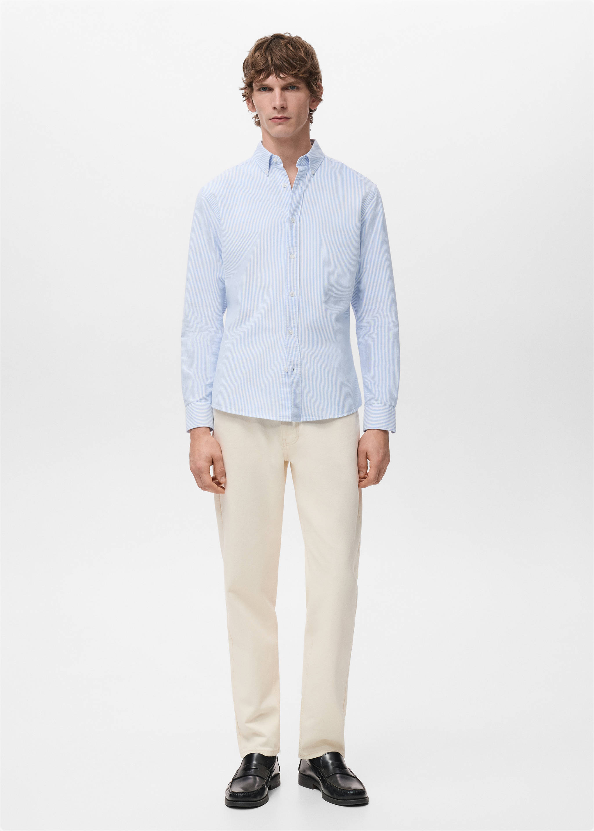 Chemise 100 % coton rayures - Plan général