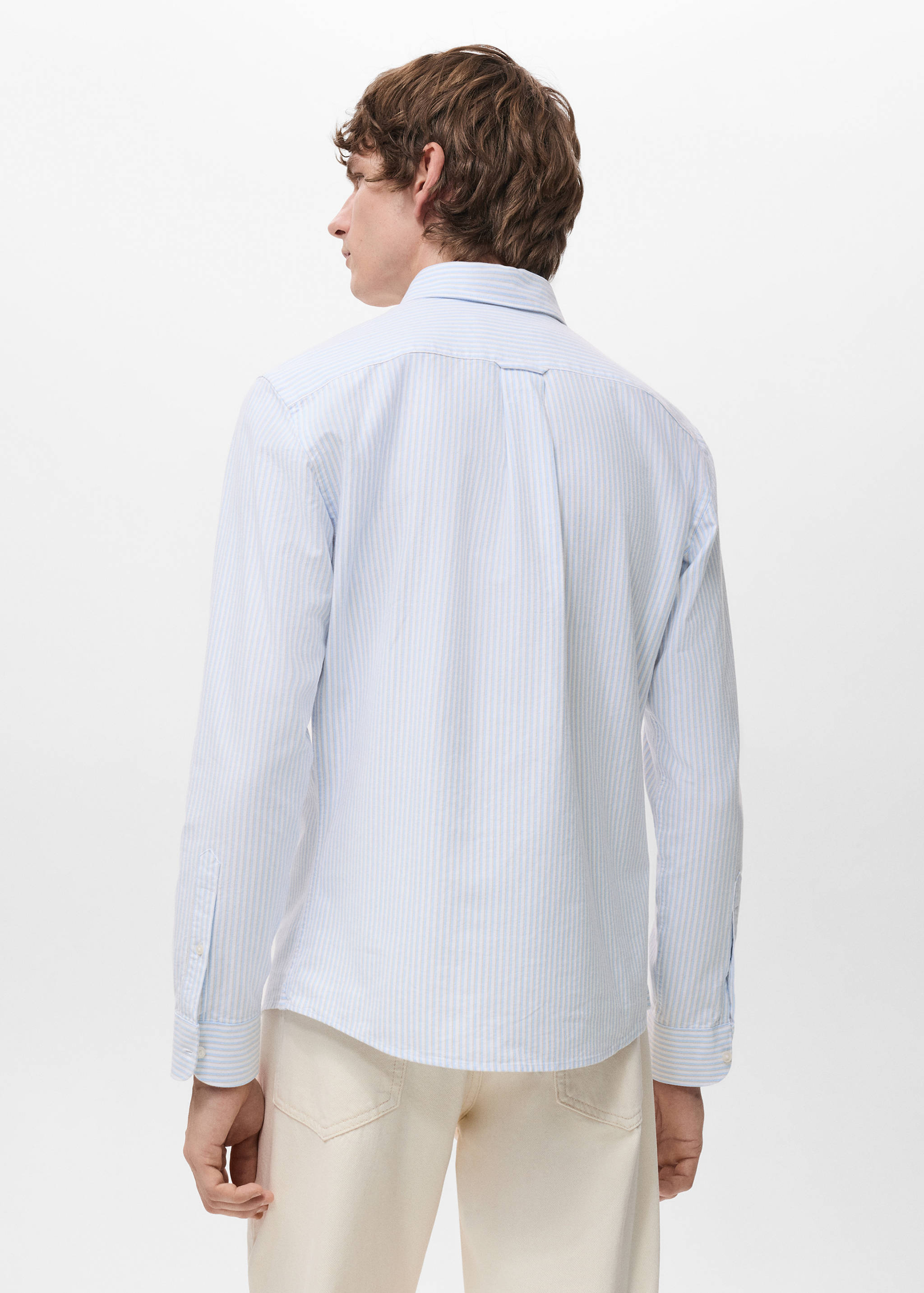 Chemise 100 % coton rayures - Verso de l’article