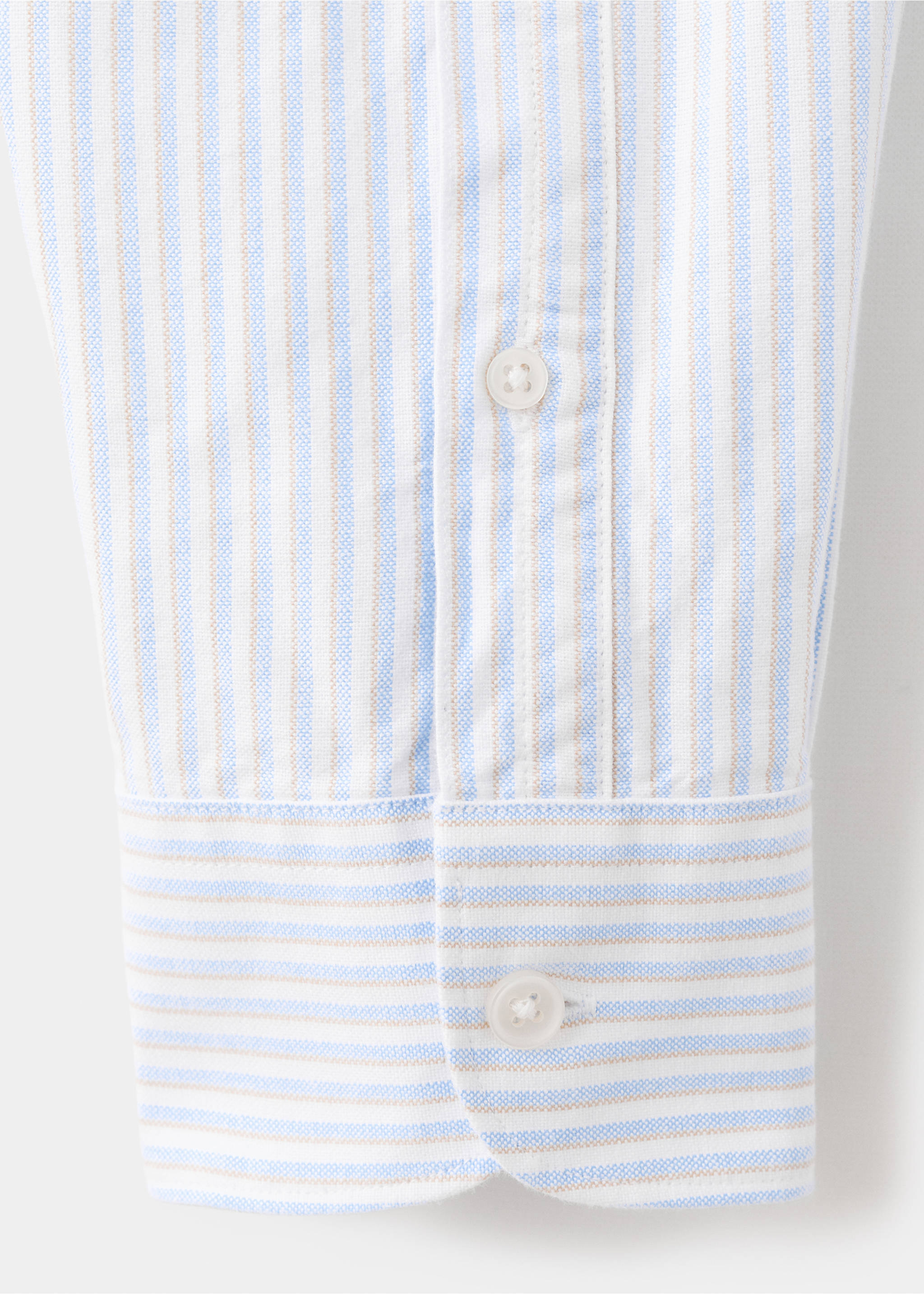 100% cotton striped shirt - Details of the article 0, Blue. Ref: 27091286-00.