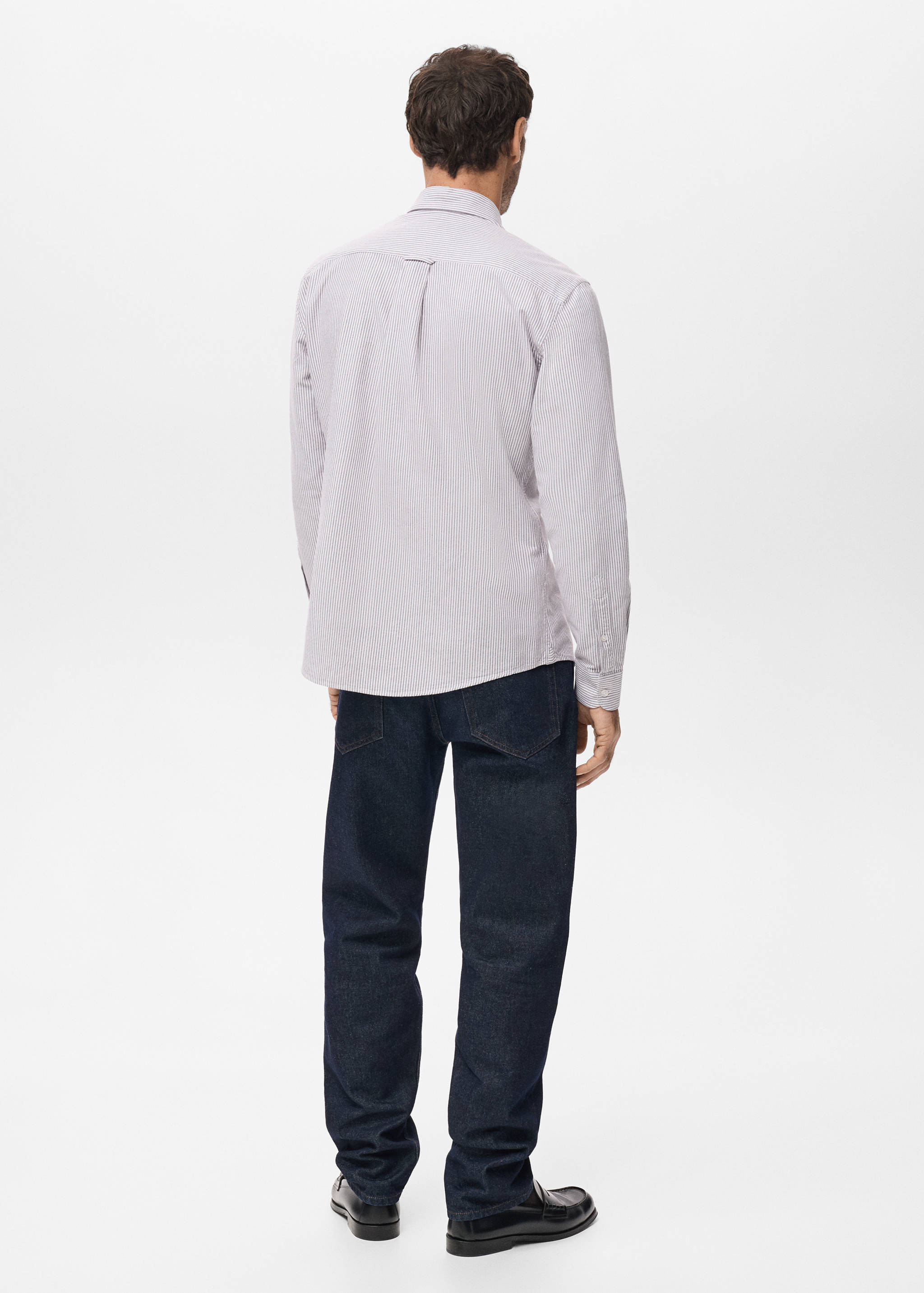 Chemise 100 % coton rayures - Verso de l’article