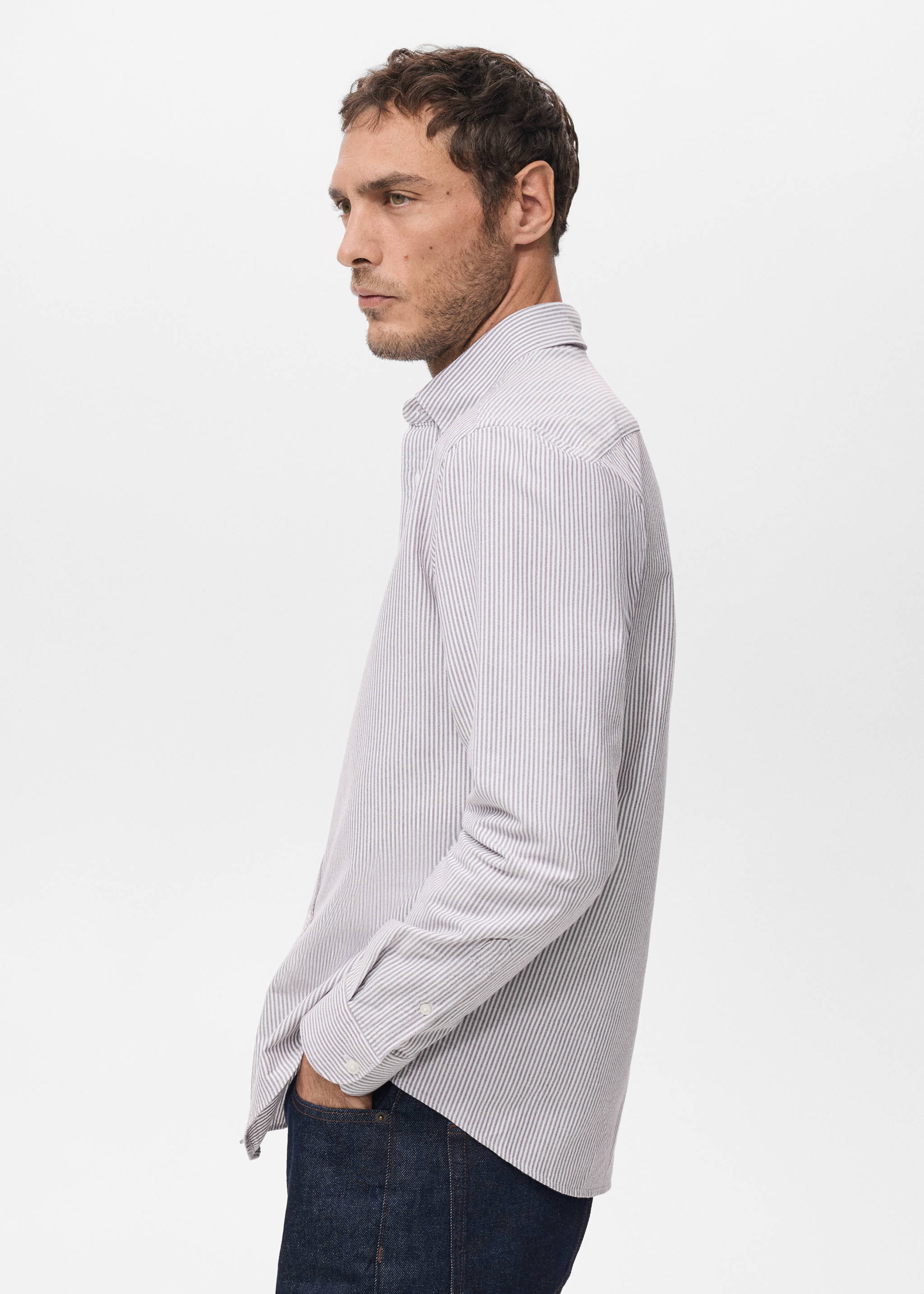 Chemise 100 % coton rayures - Détail de l'article 6