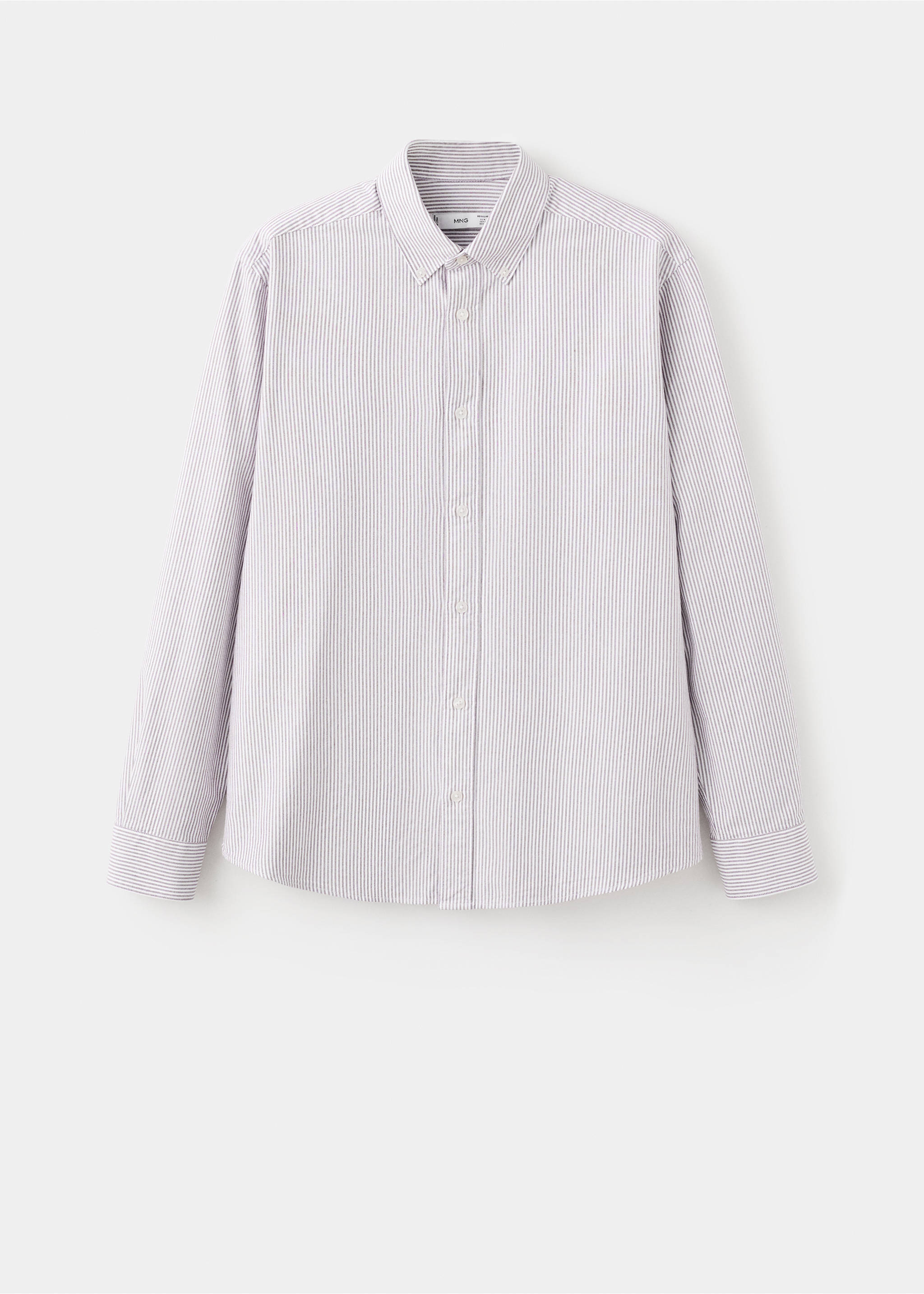 100% cotton striped shirt - Article without model, Burgundy. Ref: 27091286-00.