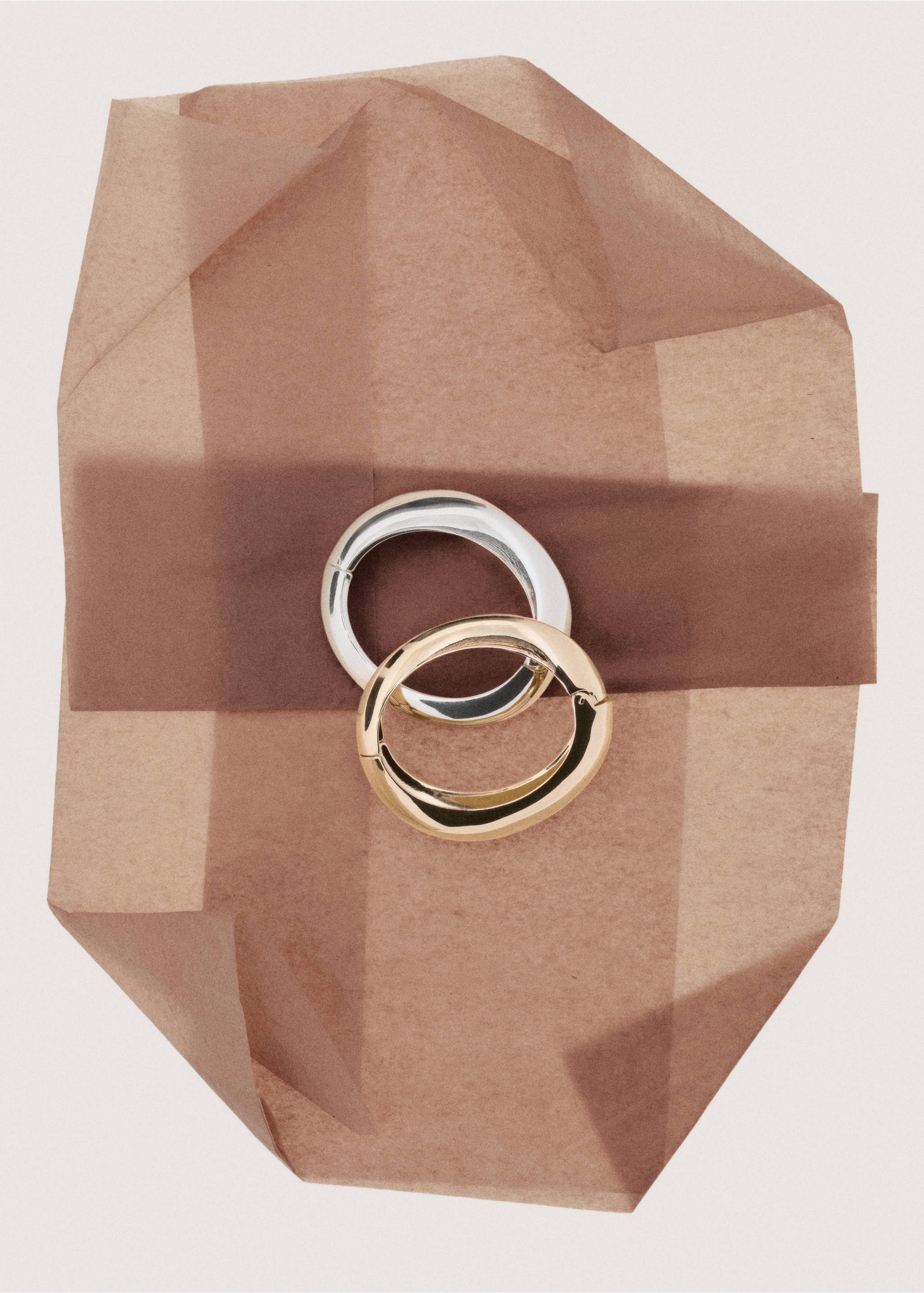 2条硬质手链组合 - null, 金黄色. Ref: 27091287-00.