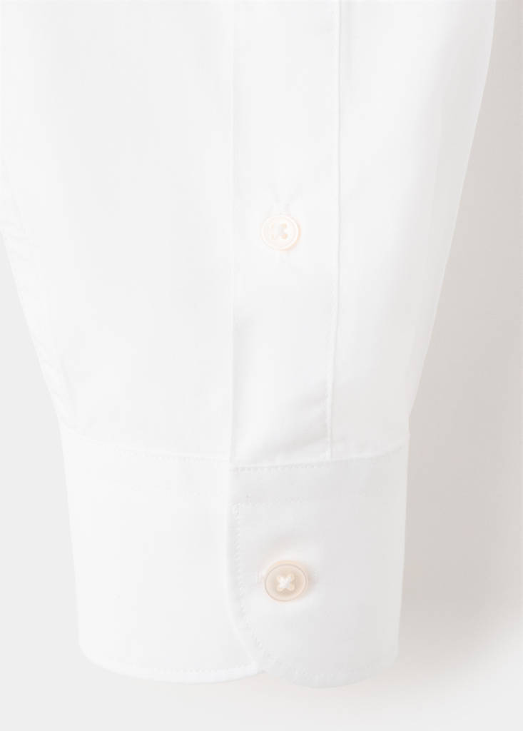 Regular-fit 100% cotton shirt — White
