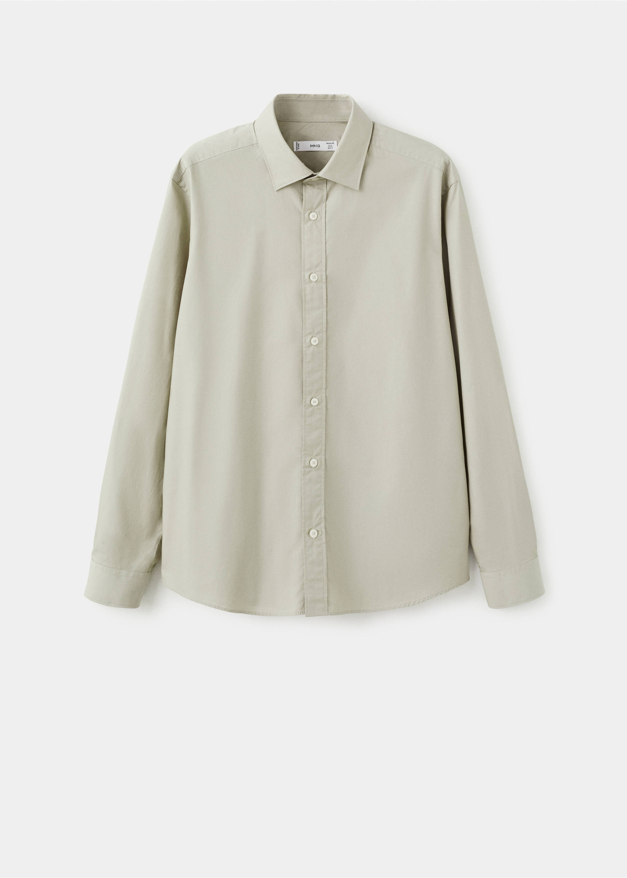 Camisa 100% algodón regular fit - Artículo sin modelo, Arena. Ref: 27091290-00.