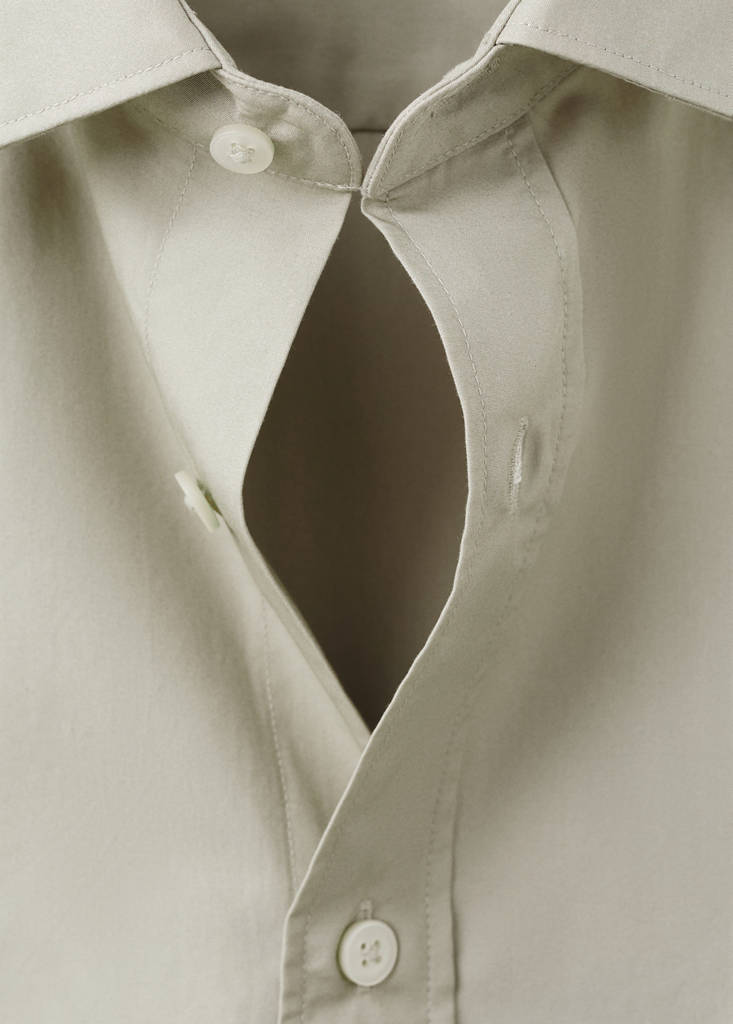 Regular-fit 100% cotton shirt — Sand