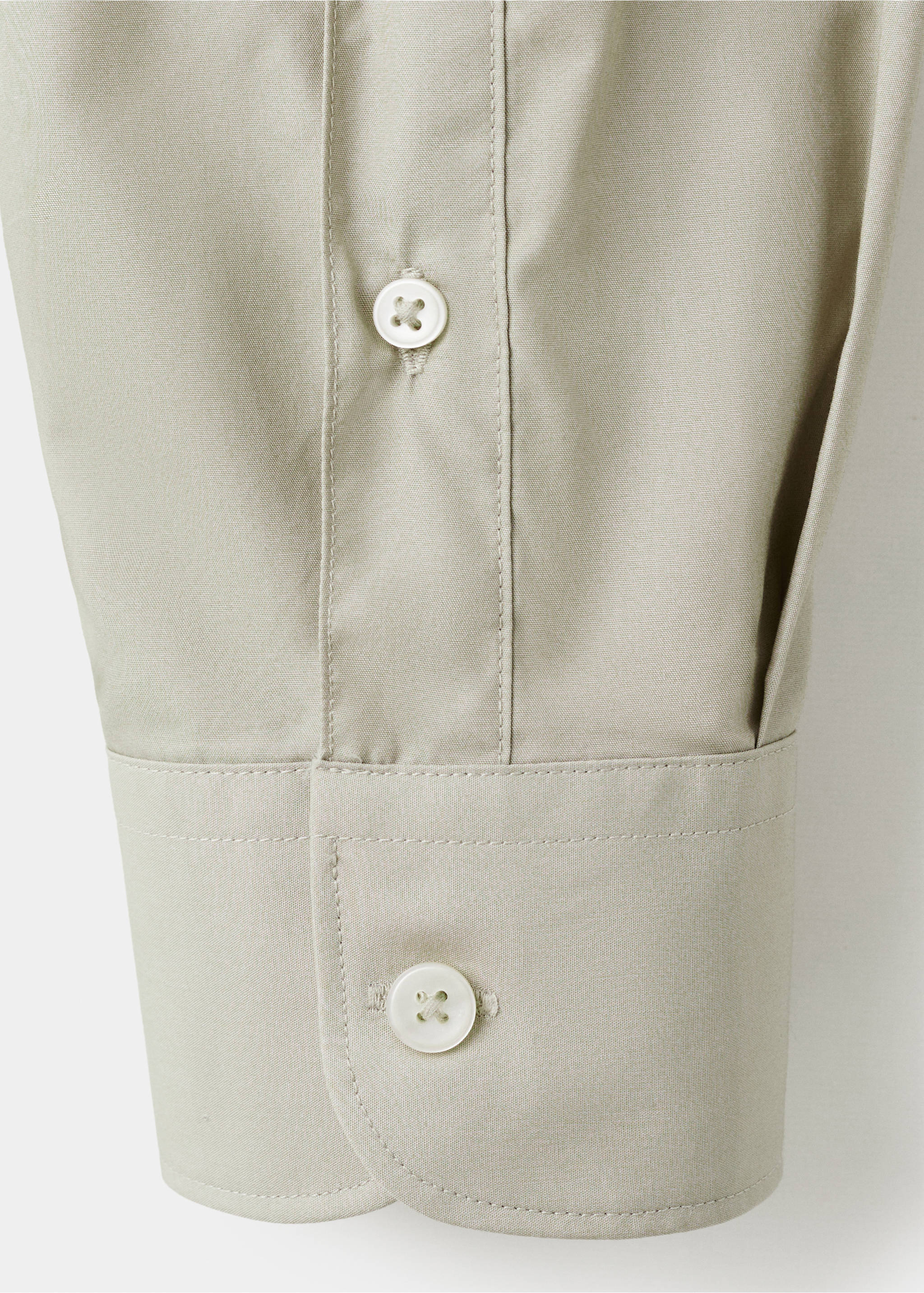 Camisa 100% algodón regular fit - Detalle del artículo 0, Arena. Ref: 27091290-00.