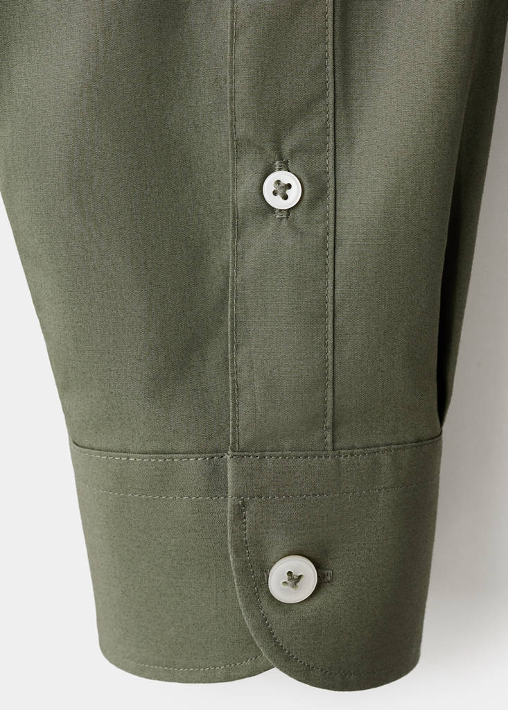 Regular-fit 100% cotton shirt — Khaki