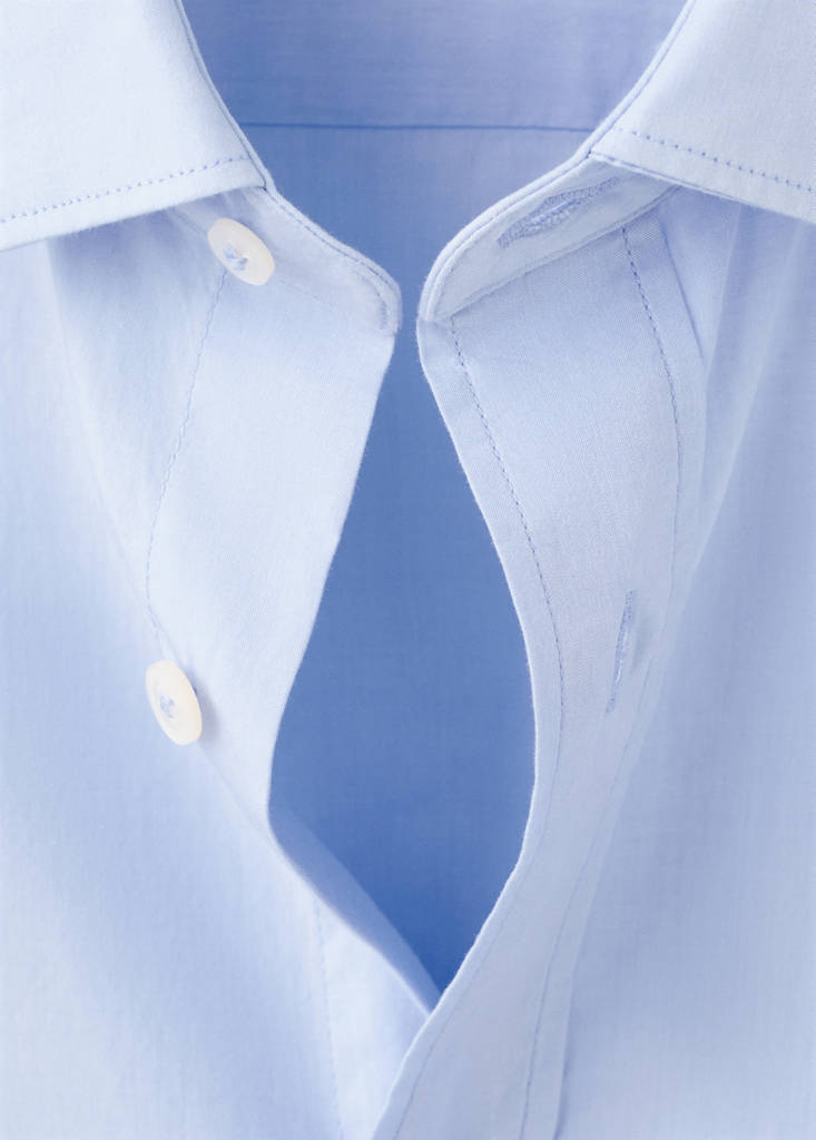 Regular-fit 100% cotton shirt — Sky Blue