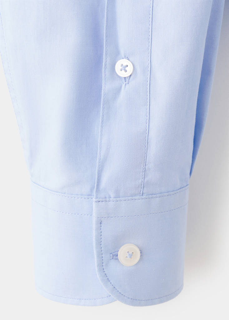 Regular-fit 100% cotton shirt — Sky Blue