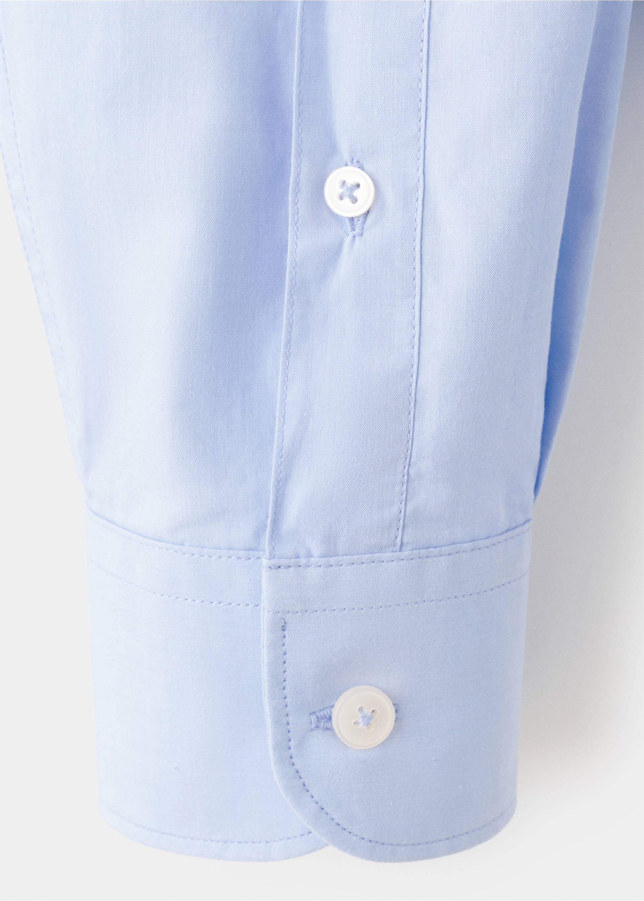 Camisa 100% algodón regular fit - Detalle del artículo 0, Azul celeste. Ref: 27091290-00.