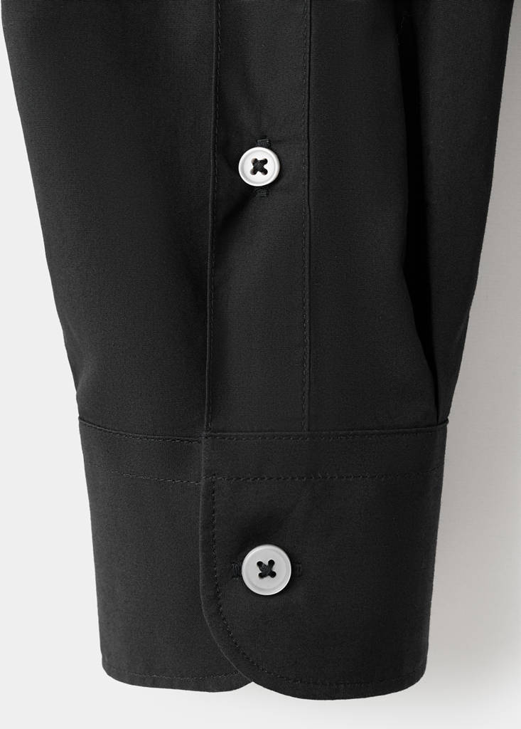 Regular-fit 100% cotton shirt — Black