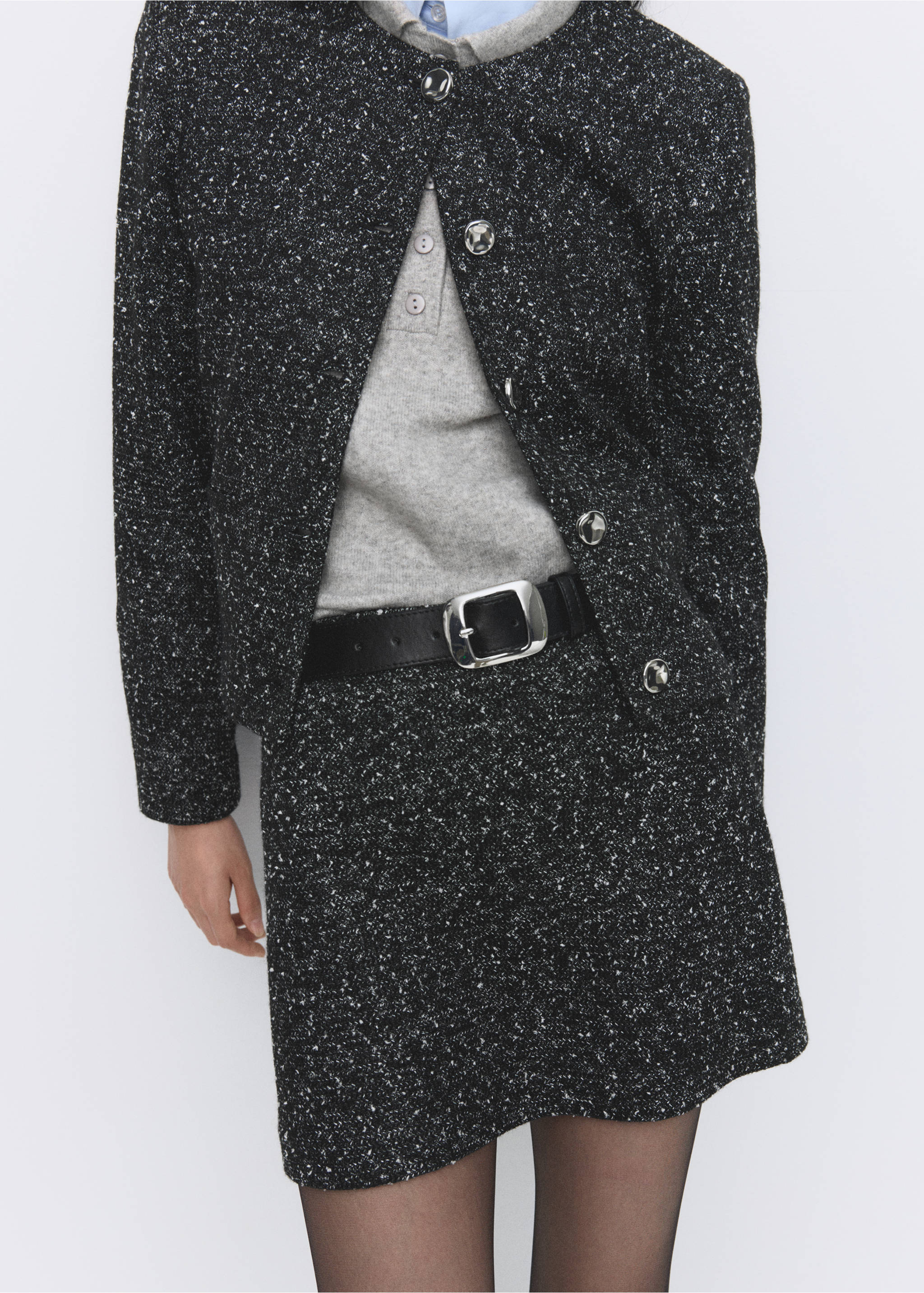 Faldilla punt jaspiat - Detall de l'article 6, Negre. Ref: 27091293-00.