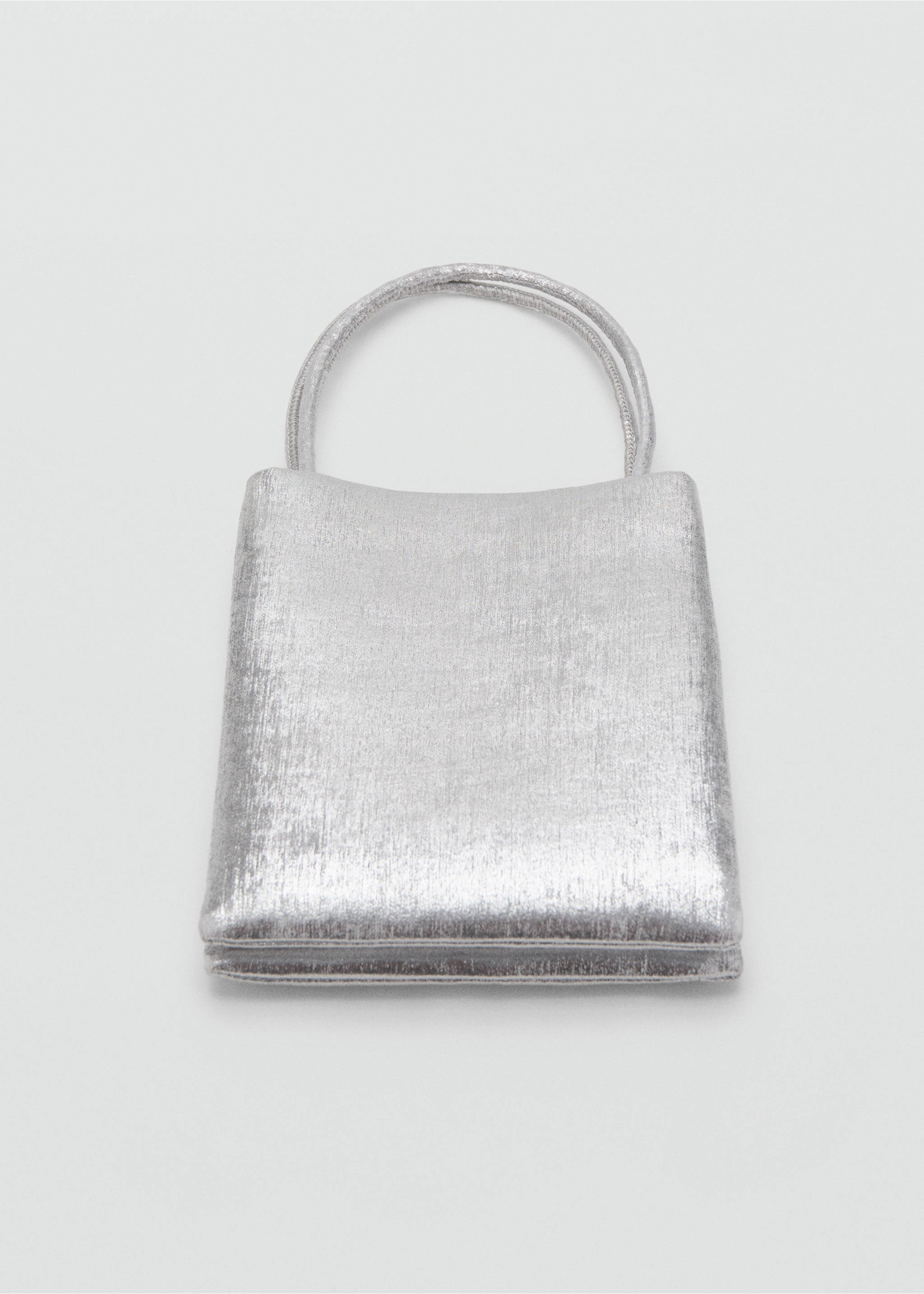 Mini shopper bag - Details of the article 2, Silver. Ref: 27091298-00.