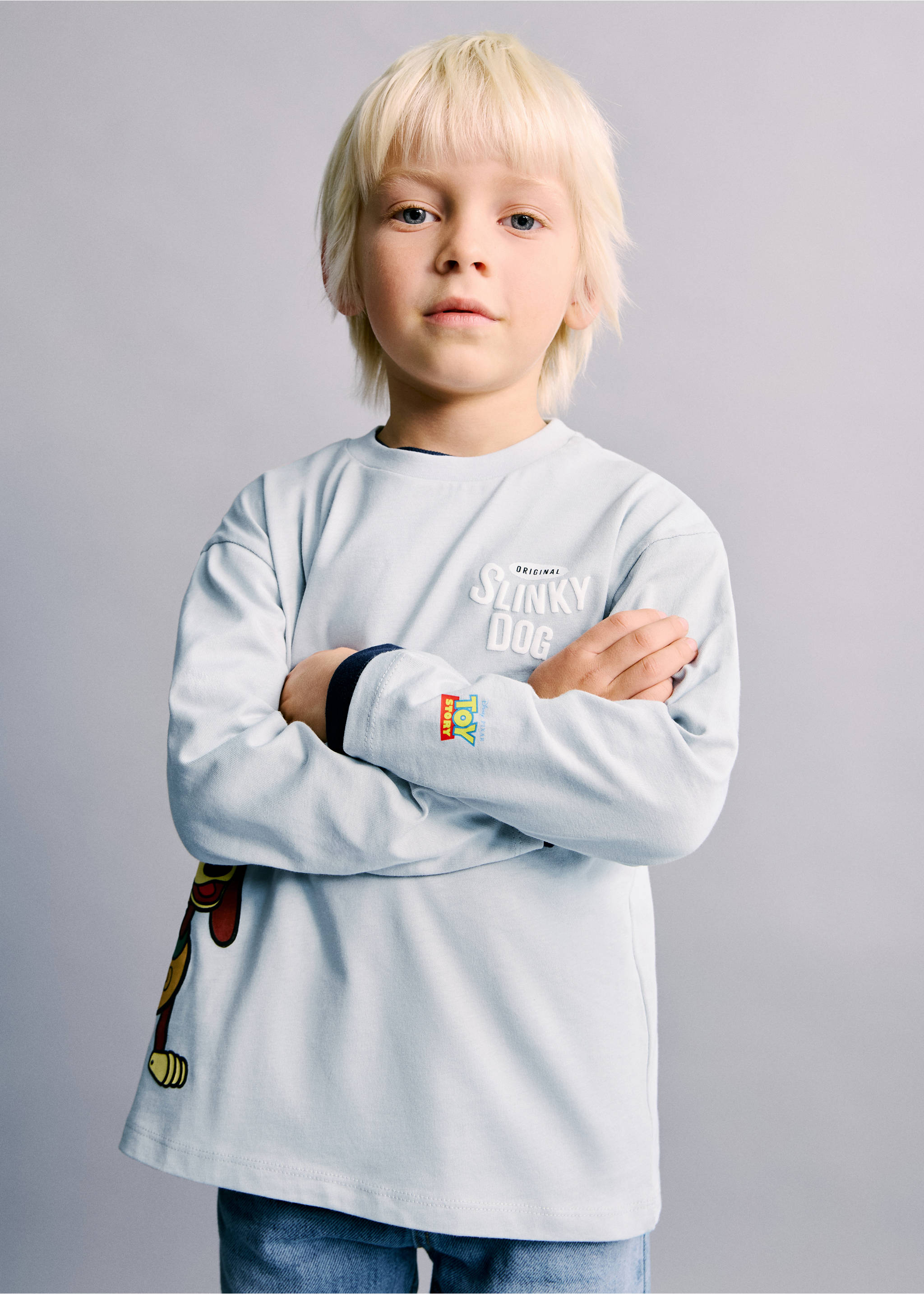 Camiseta Toy Story - Plano medio, Gris. Ref: 27091299-00.