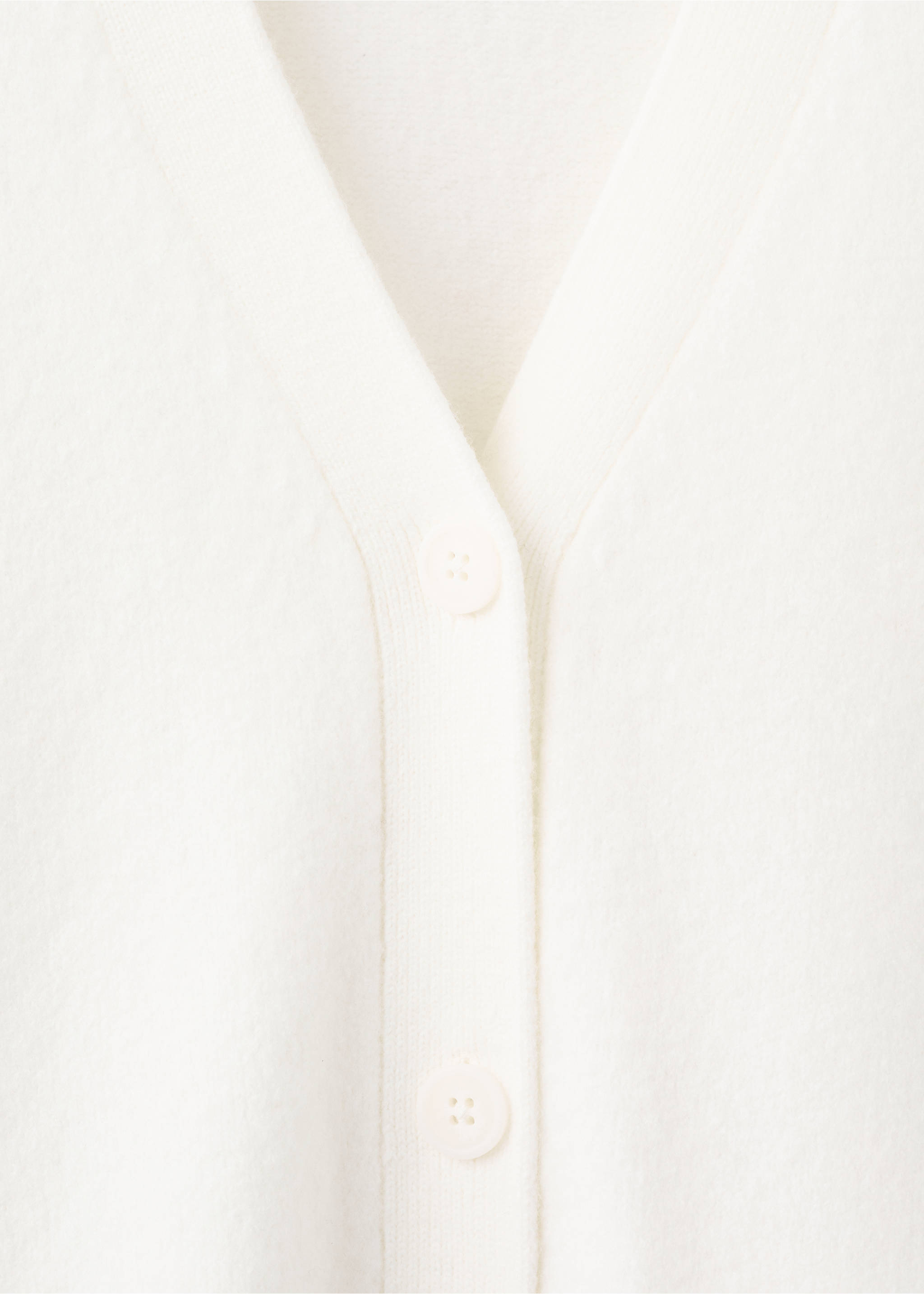 Cardigan maille col V - Détail de l'article 8, Blanc. Ref: 27091303-00.