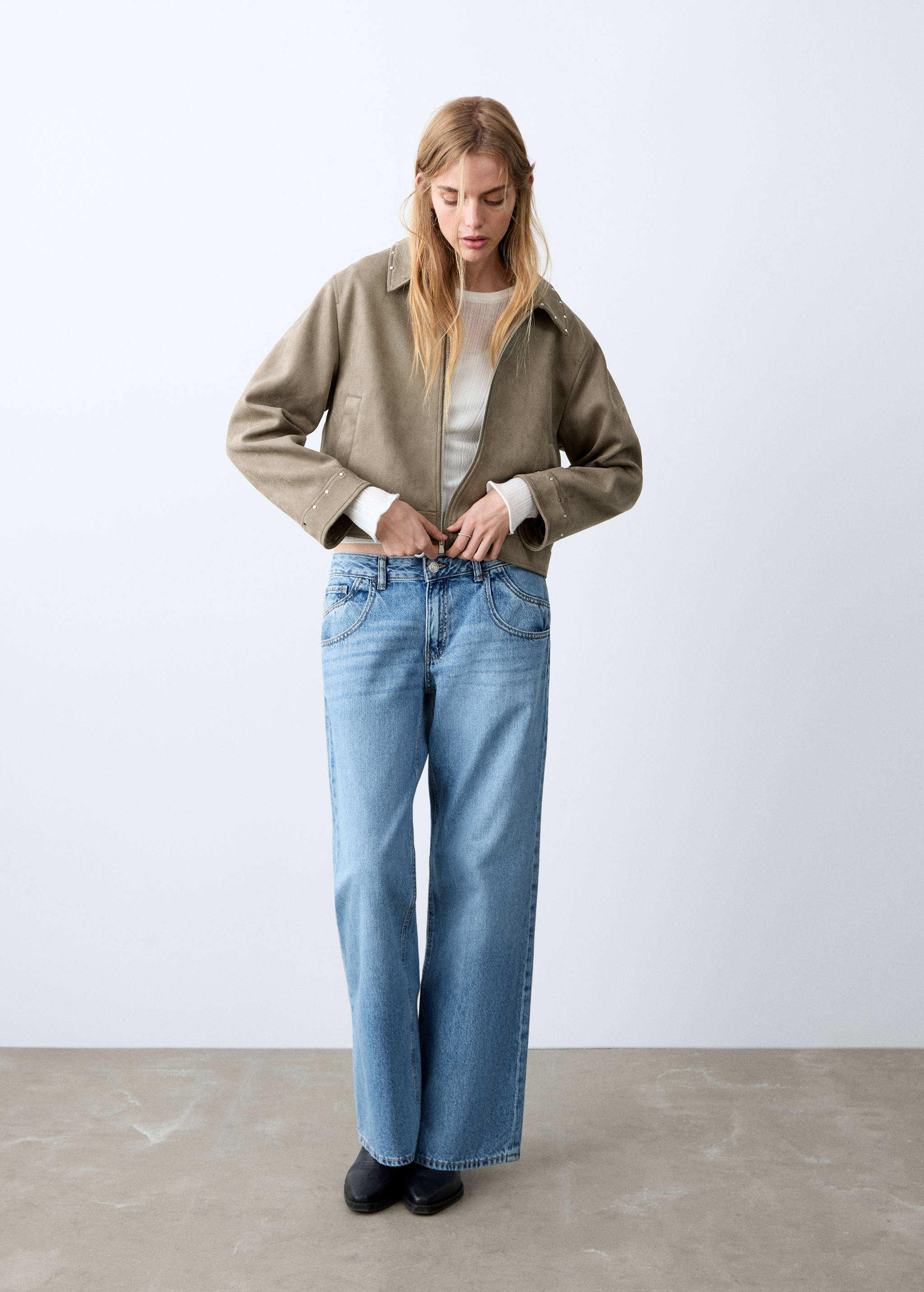 Suede effect jacket - General plane