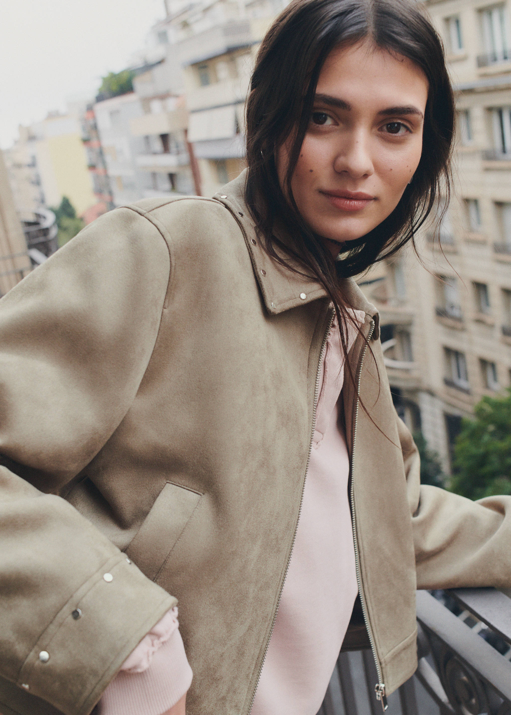 Suede effect jacket - Details of the article 6