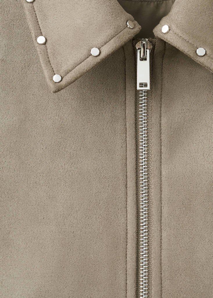 Suede effect jacket — Medium Green
