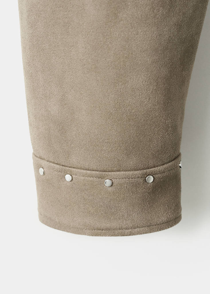 Suede effect jacket — Medium Green