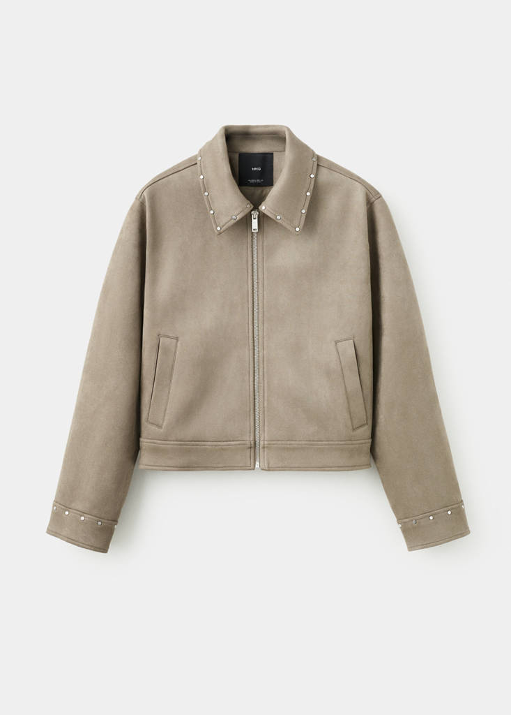 Suede effect jacket — Medium Green