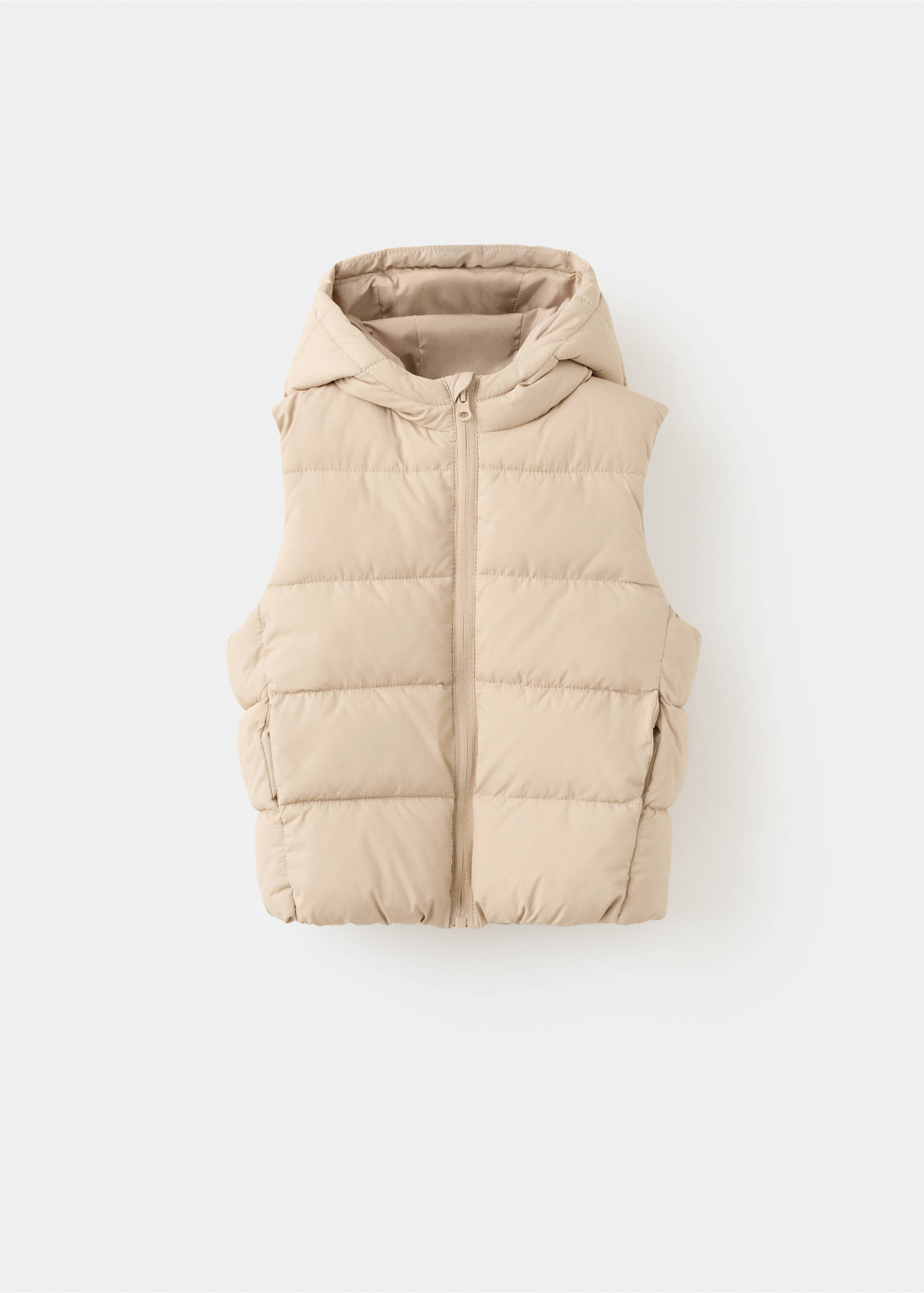 Chaleco acolchado capucha - Artículo sin modelo, Arena. Ref: 27091309-00.