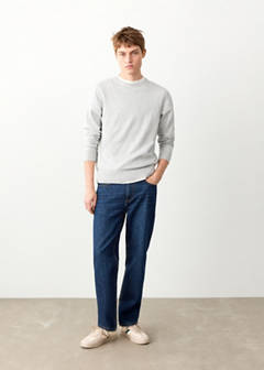 Knitted cotton sweater — Light Heather Grey 2