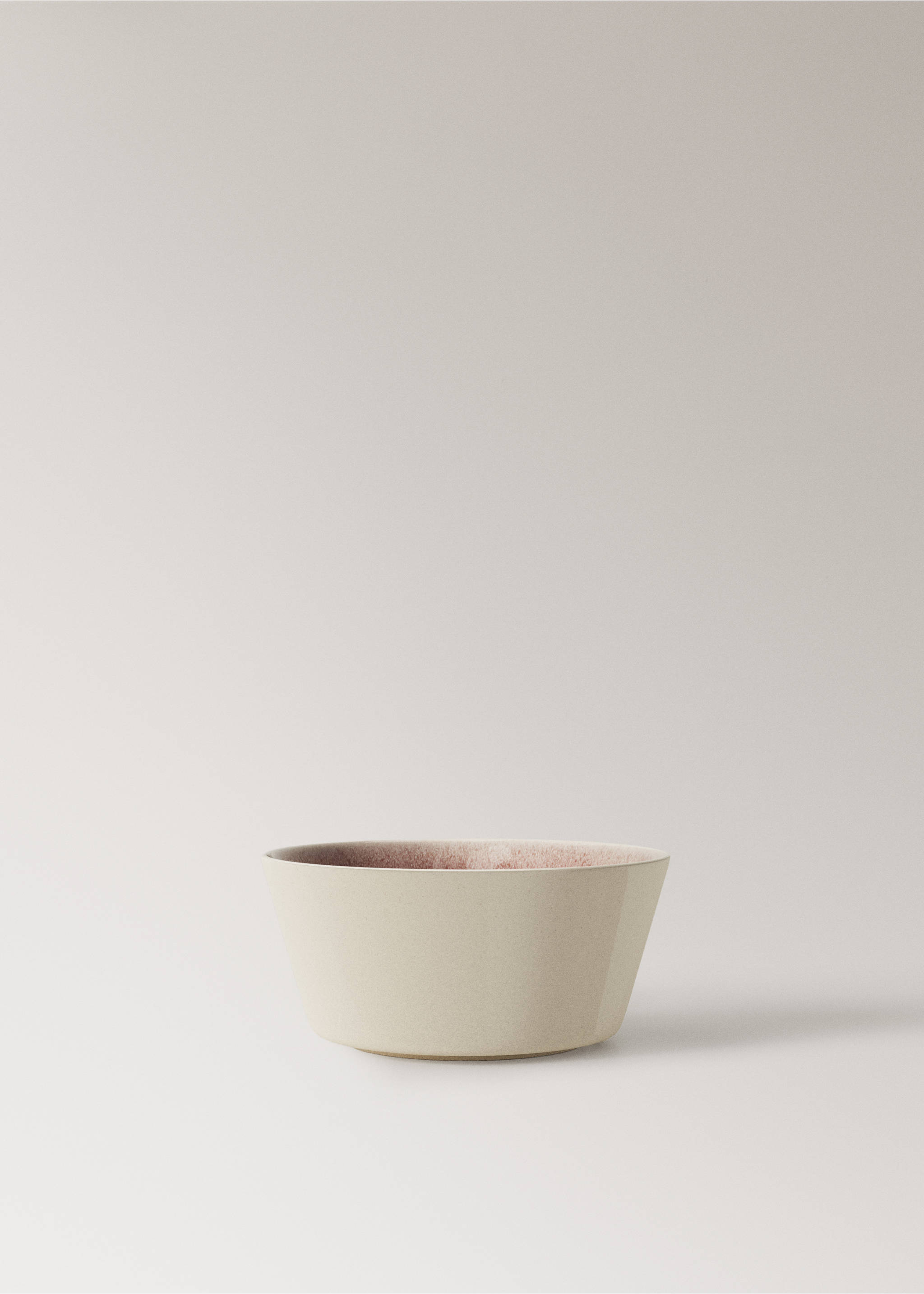 Bowl gres color degradado - Artículo sin modelo, Rosa palo. Ref: 27091312-00.