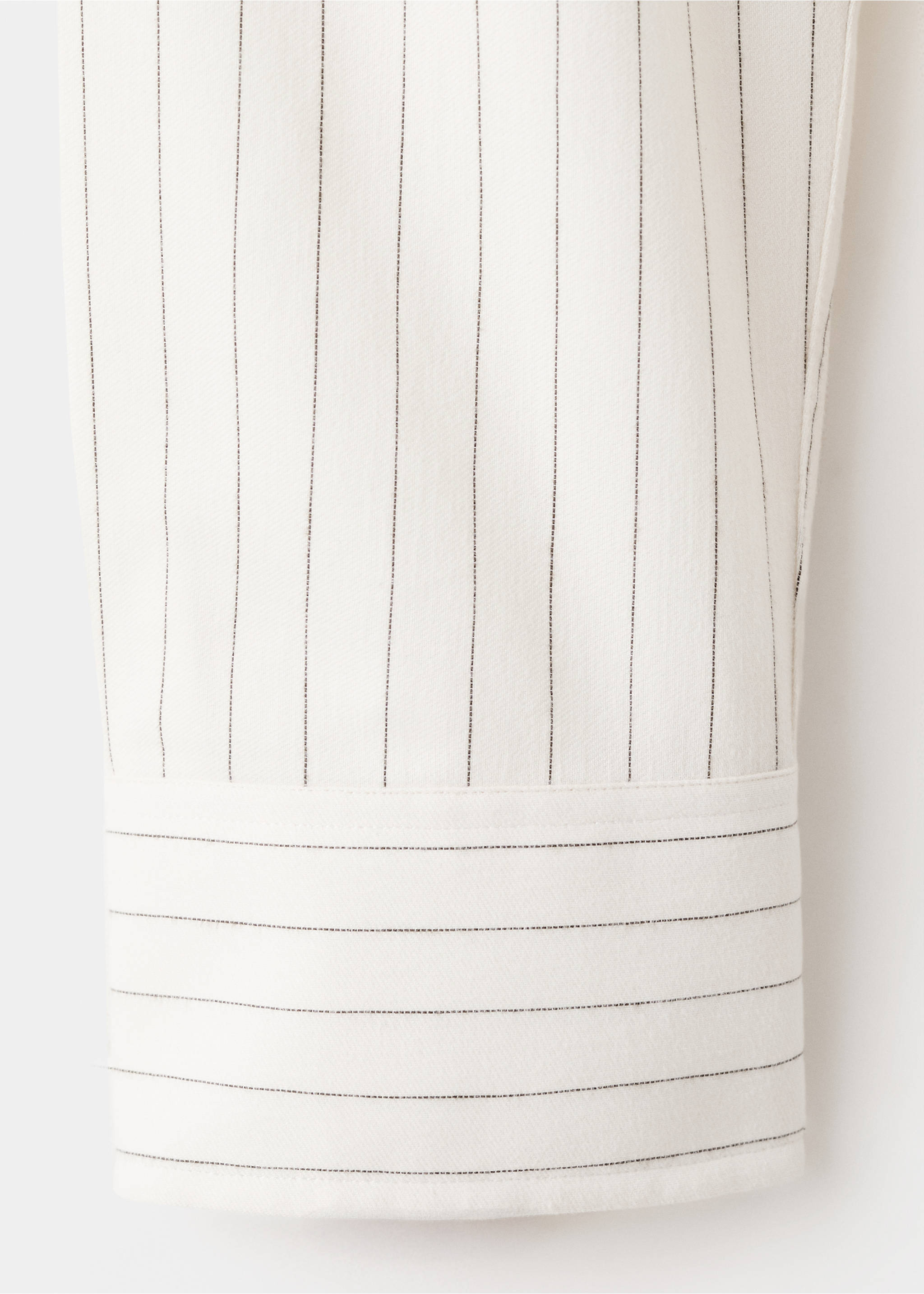 Gestreiftes Hemd 100% Baumwolle Regular Fit - Detail des Artikels 0, Sandfarben. Ref: 27091314-00.