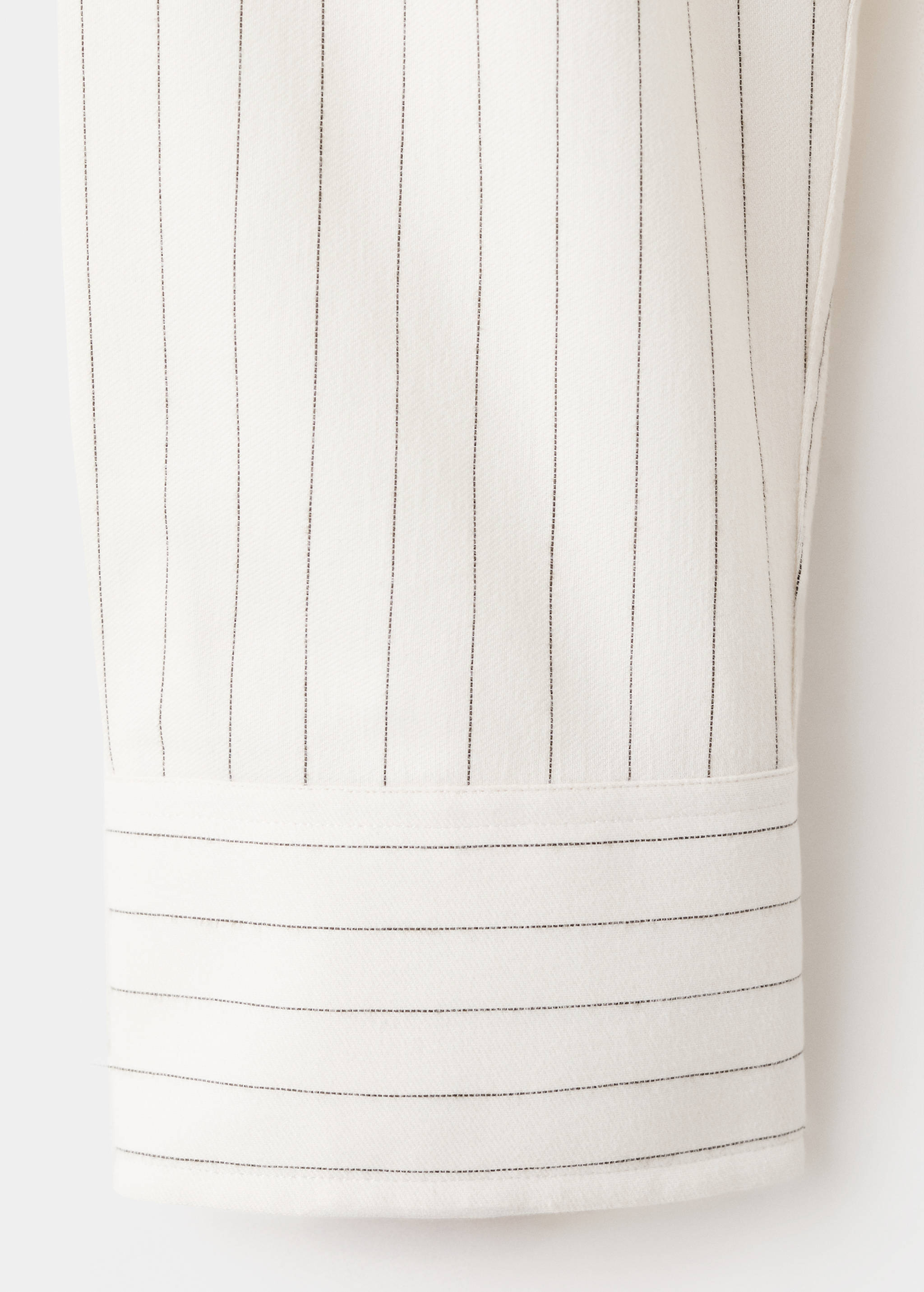 100% cotton regular-fit striped shirt - Details of the article 0