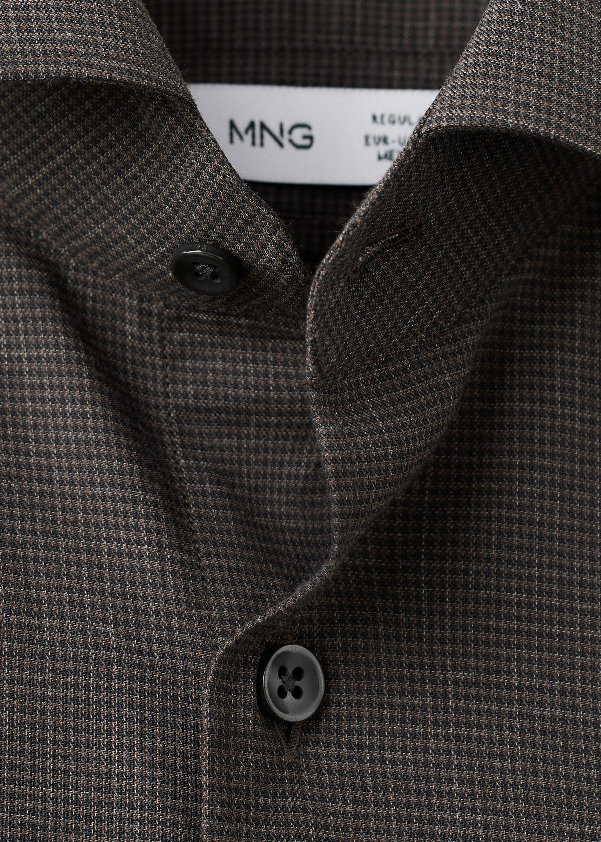 100% cotton regular-fit striped shirt - Details of the article 8
