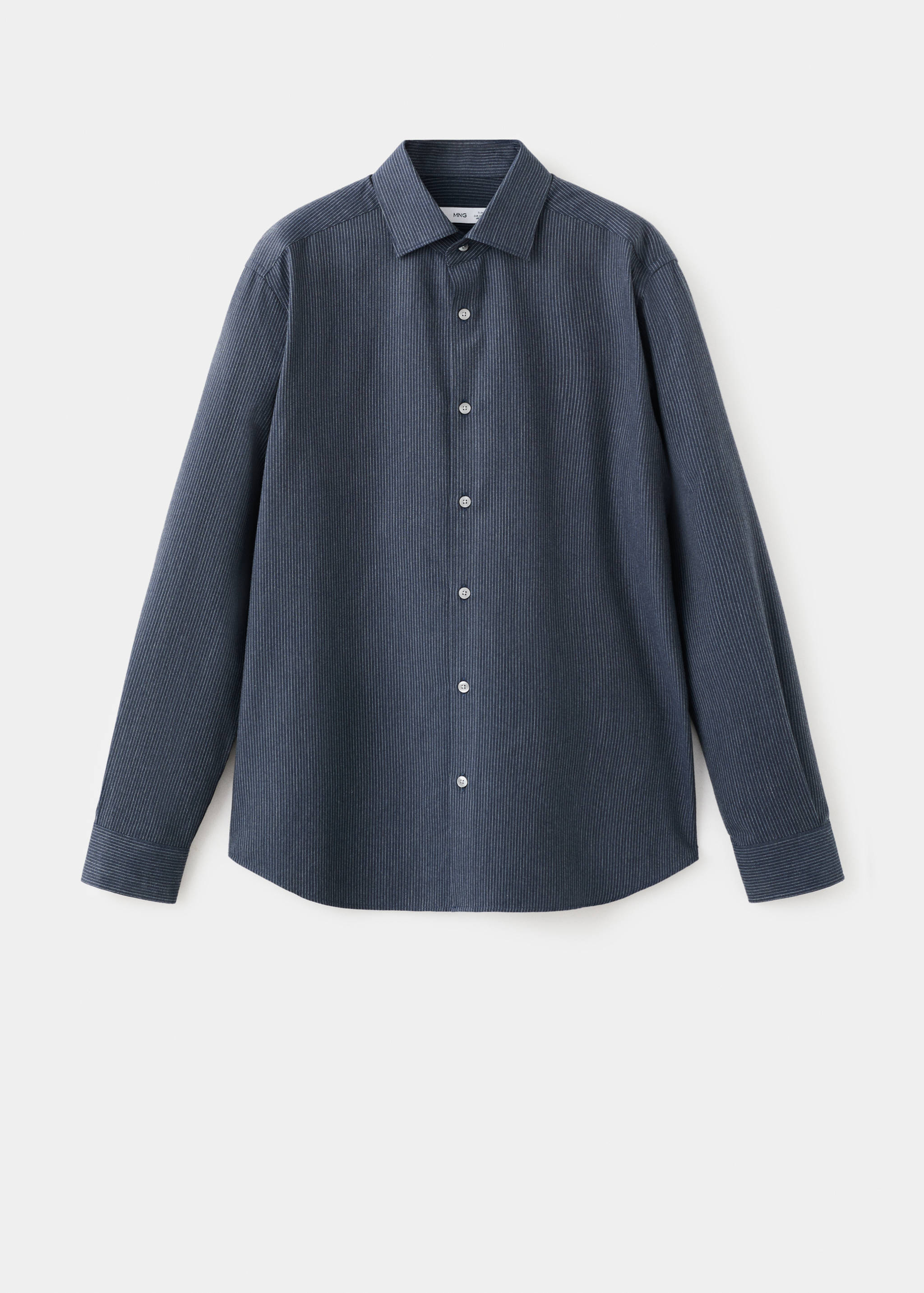 100% cotton regular-fit striped shirt - Article without model