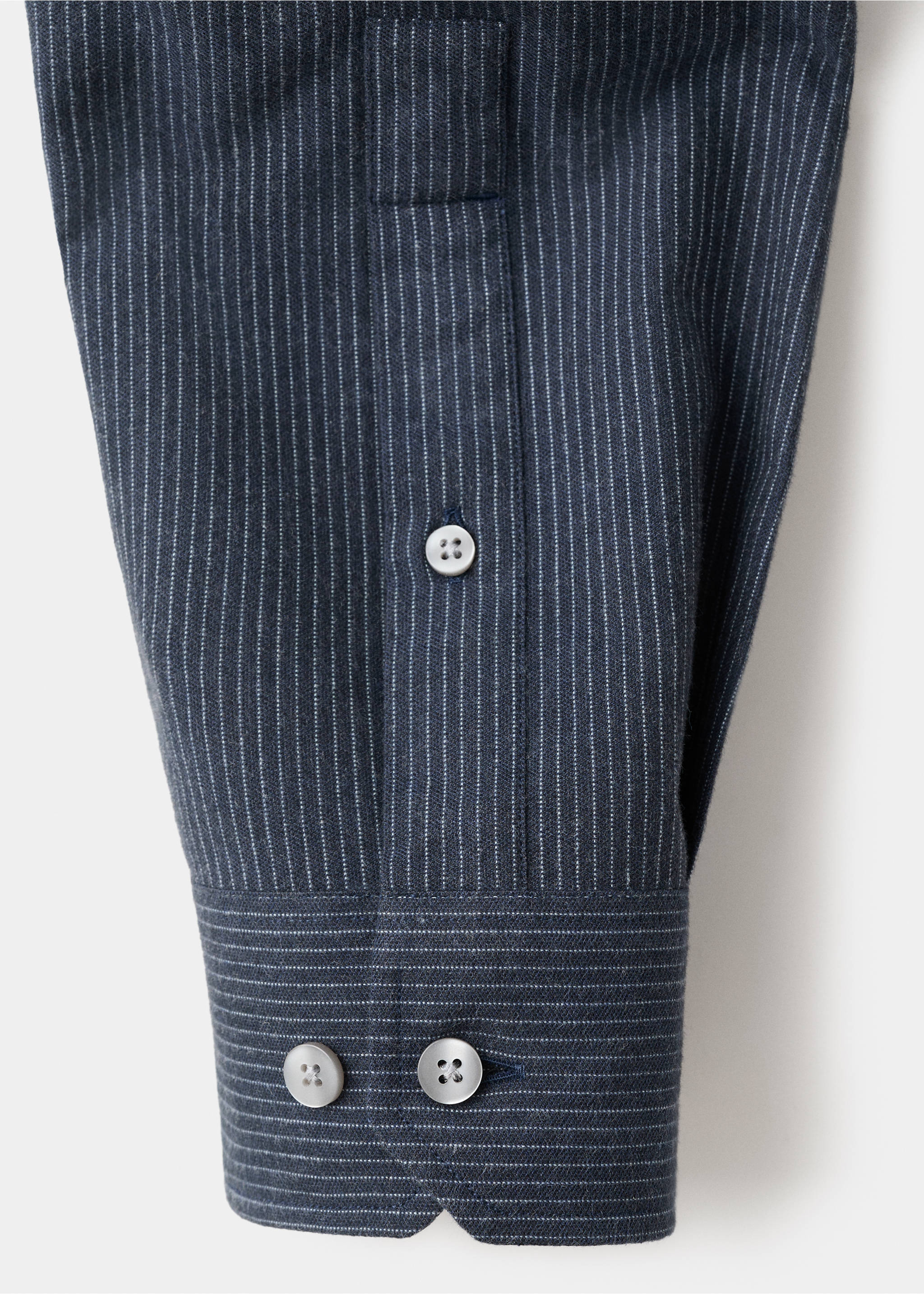 Camisa rayas 100% algodón regular fit - Detalle del artículo 0, Azul noche. Ref: 27091314-00.