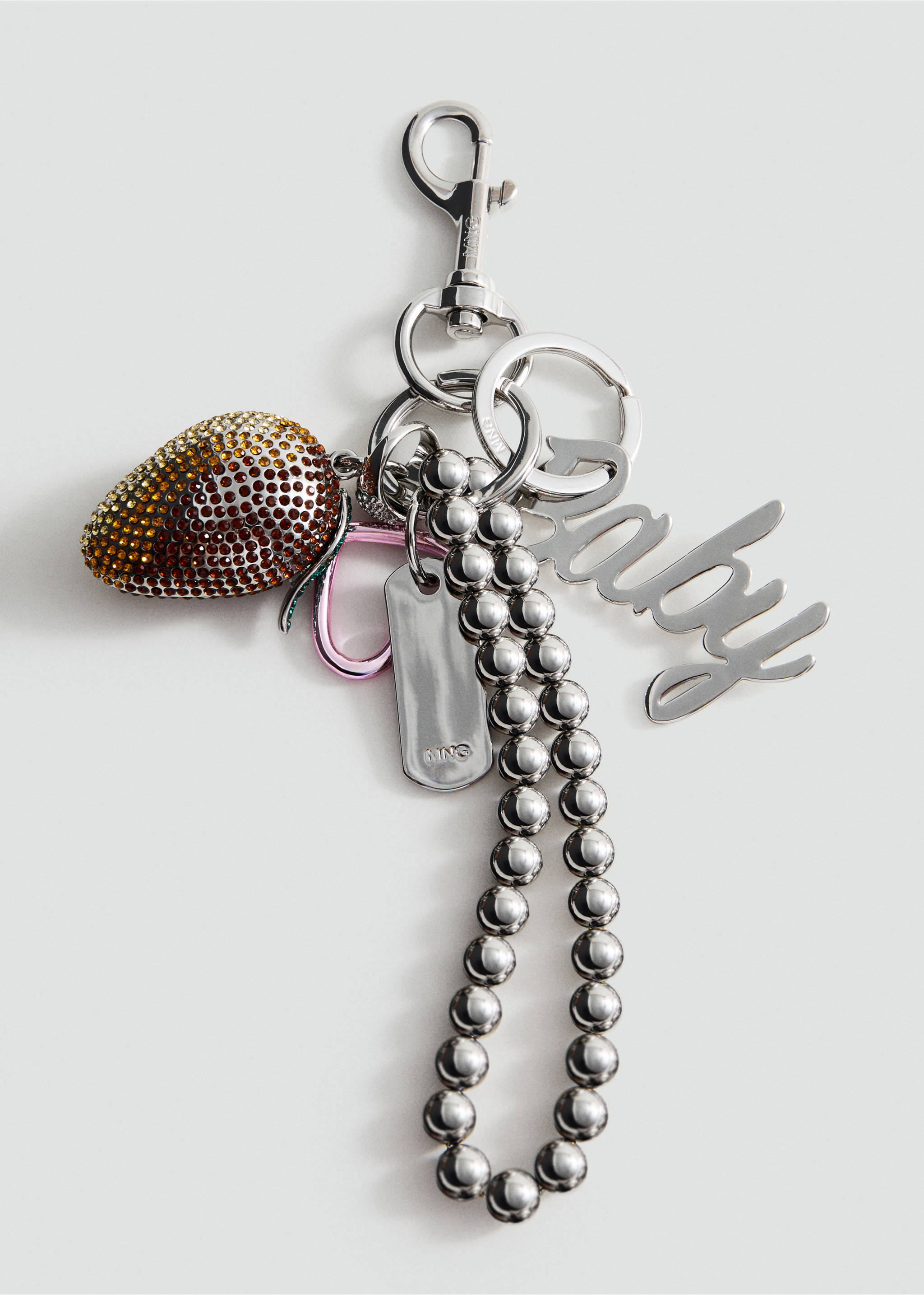 Multi-charm baby keyring - Article without model, Silver. Ref: 27091318-00.