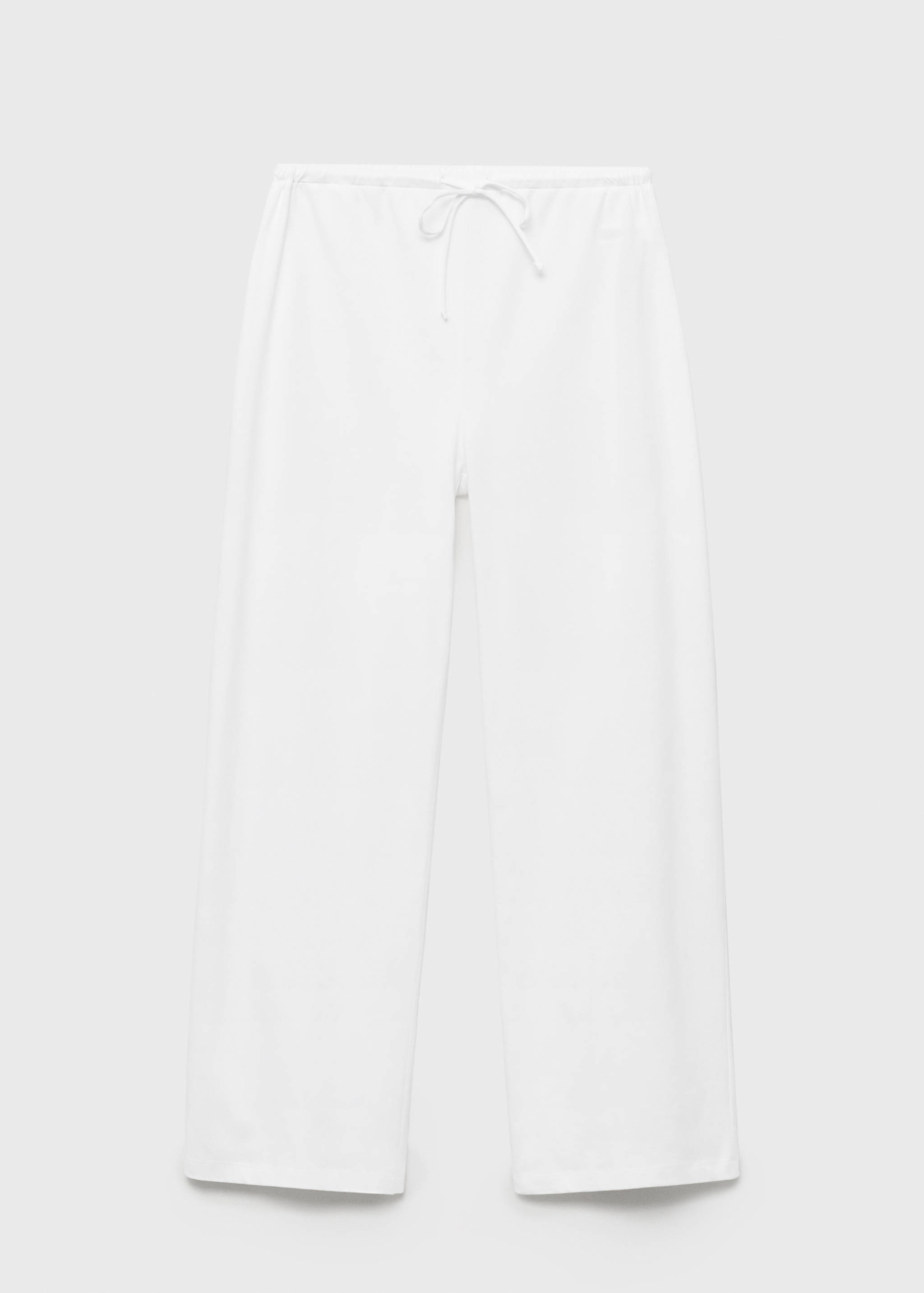 Long cotton pyjama trousers - Article without model