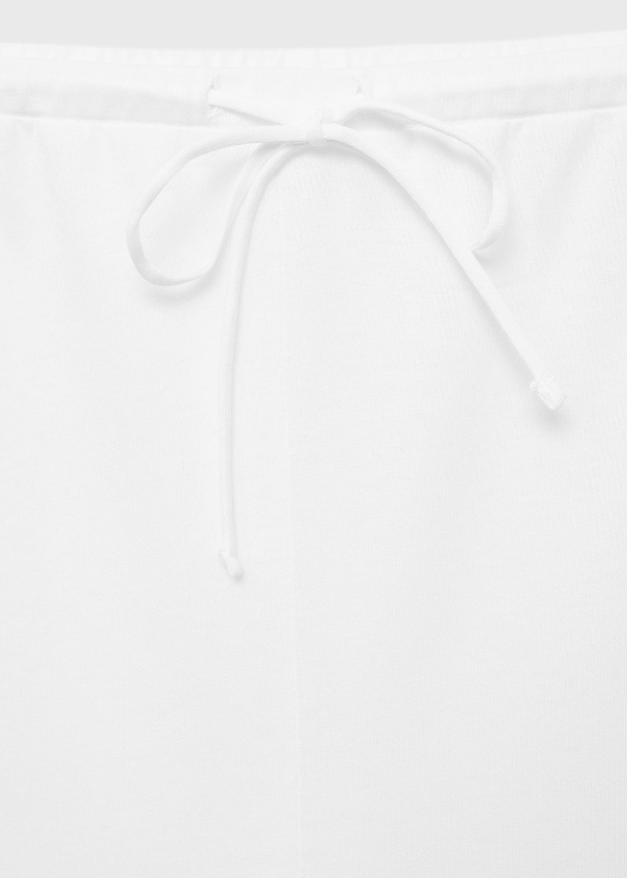 Long cotton pyjama trousers - Details of the article 8