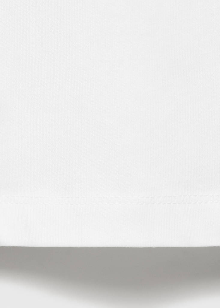Long cotton pyjama trousers — White