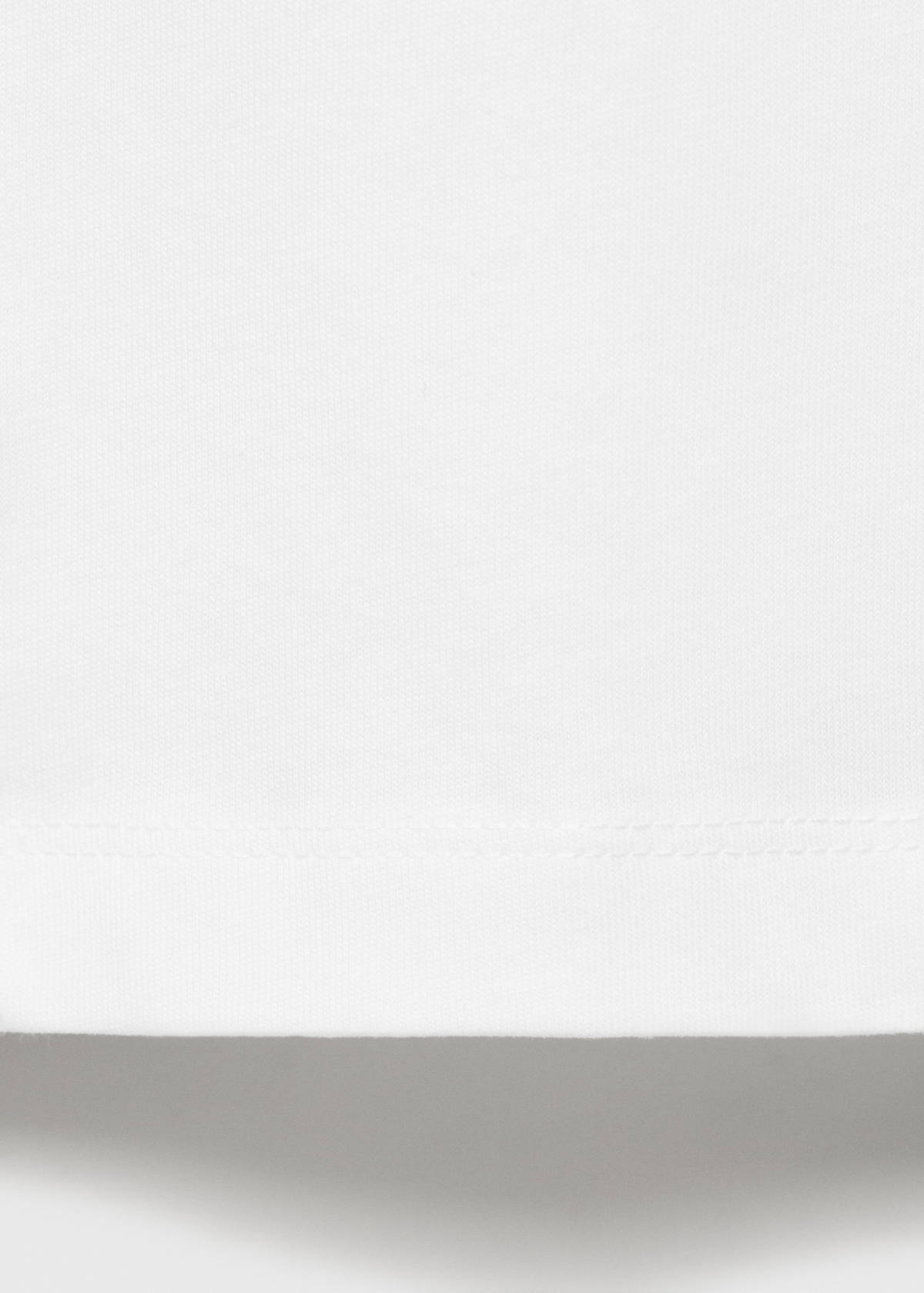 Long cotton pyjama trousers — White