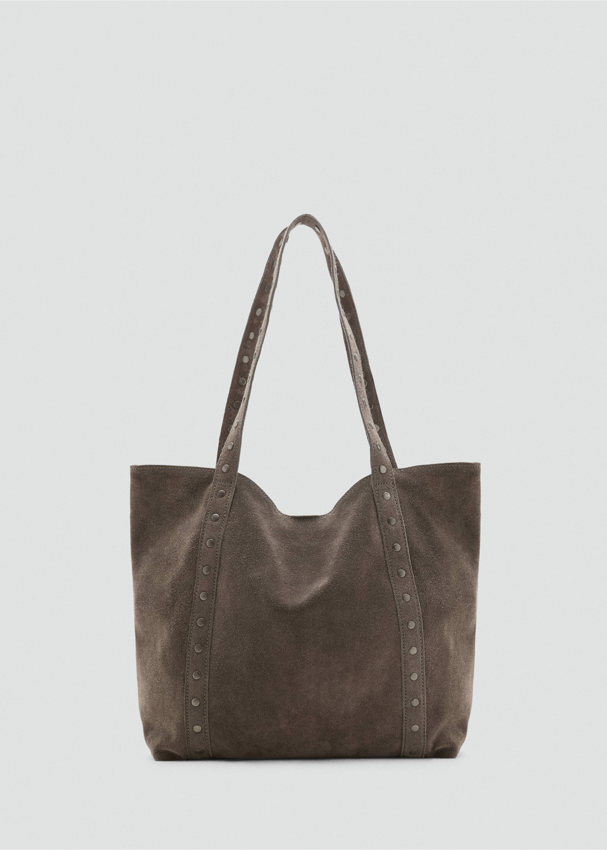 Carteira tote pele croute - Artigo sem modelo, Cinzento. Ref: 27091325-00.