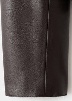 Faux-leather jacket with pockets — Chocolate 11