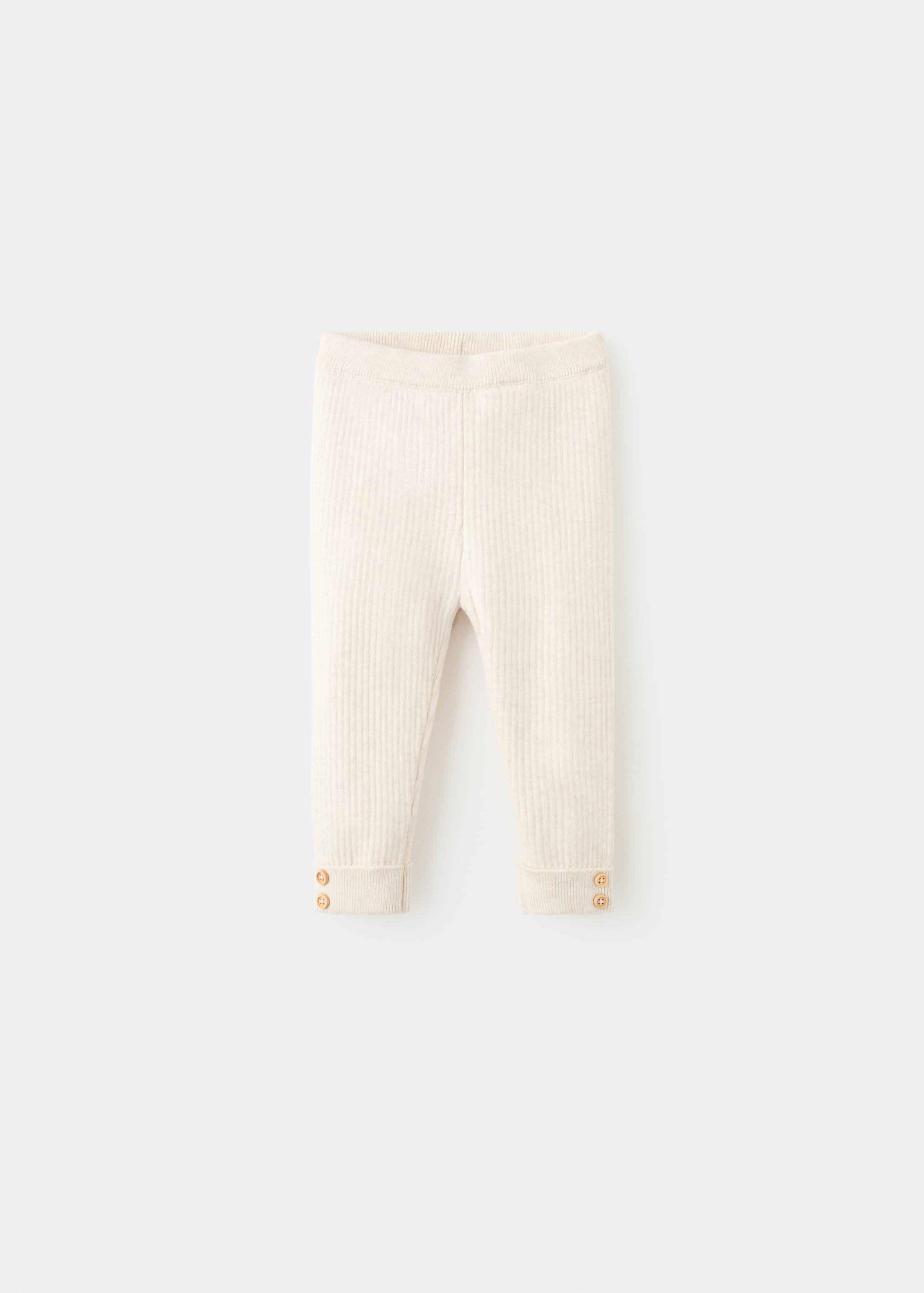 Ribbed knitted leggings - Article without model