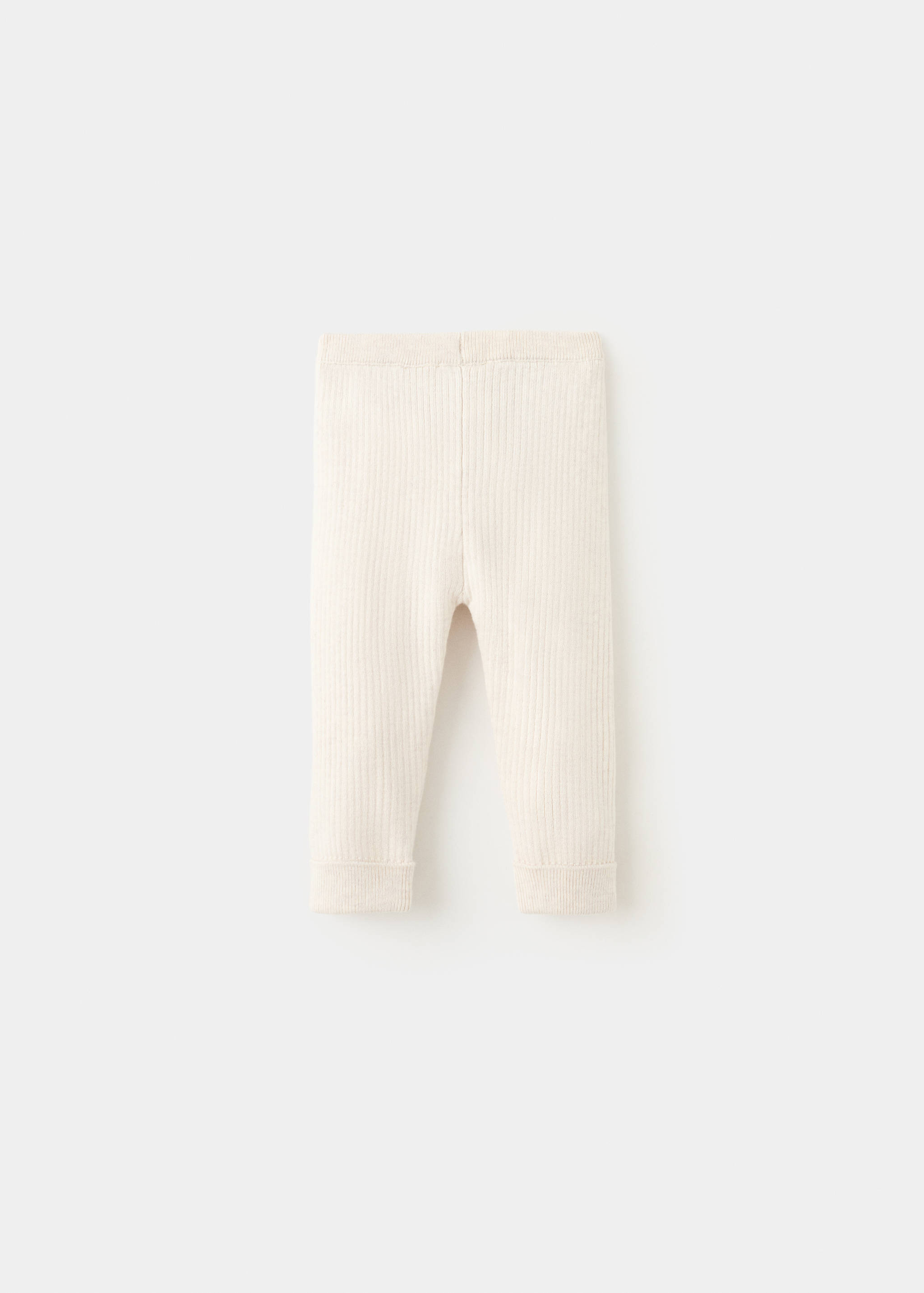 Ribbed knitted leggings - Reverse of the article