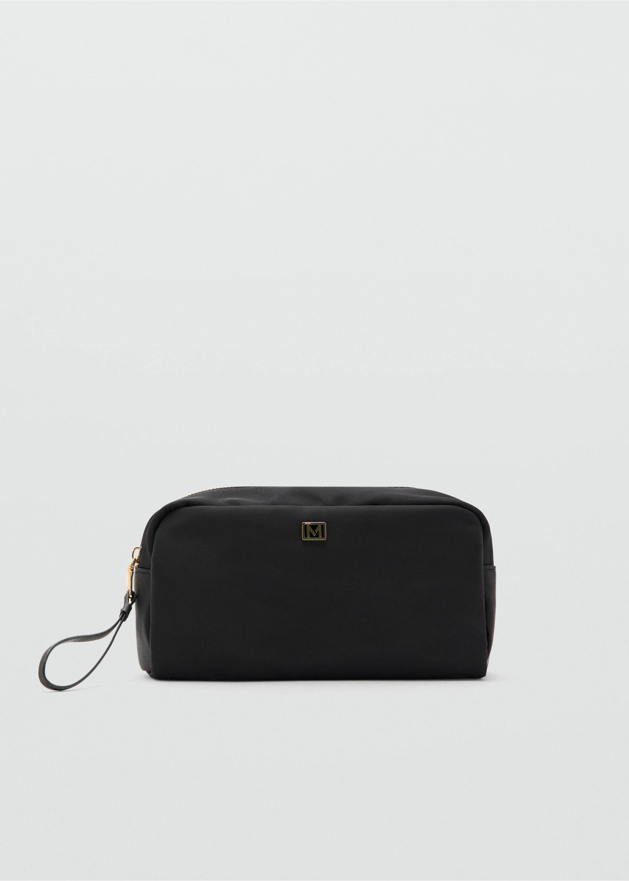 Zipped toiletry bag with logo - Article without model, Black. Ref: 27091332-00.