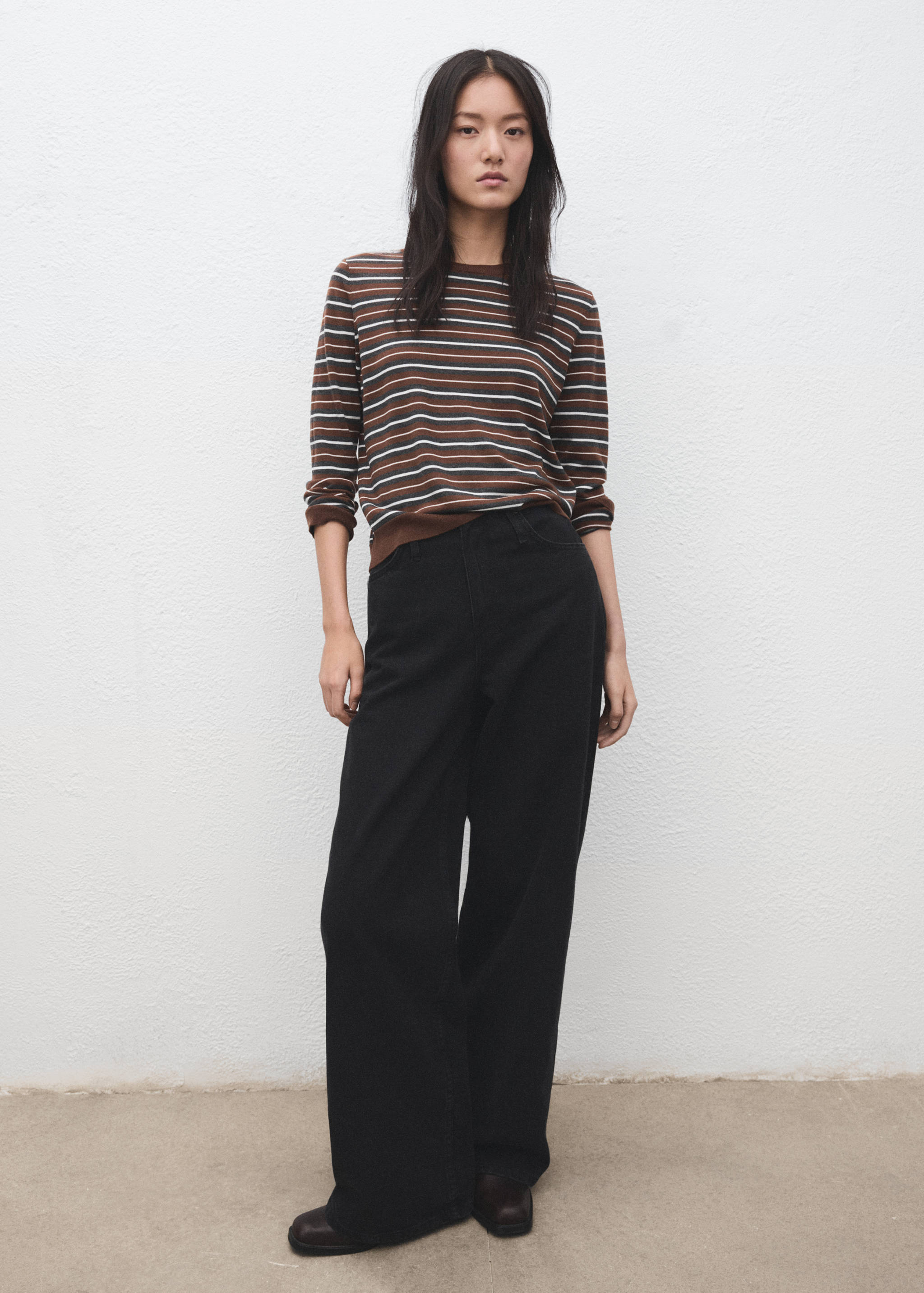 Knit striped sweater - General plane