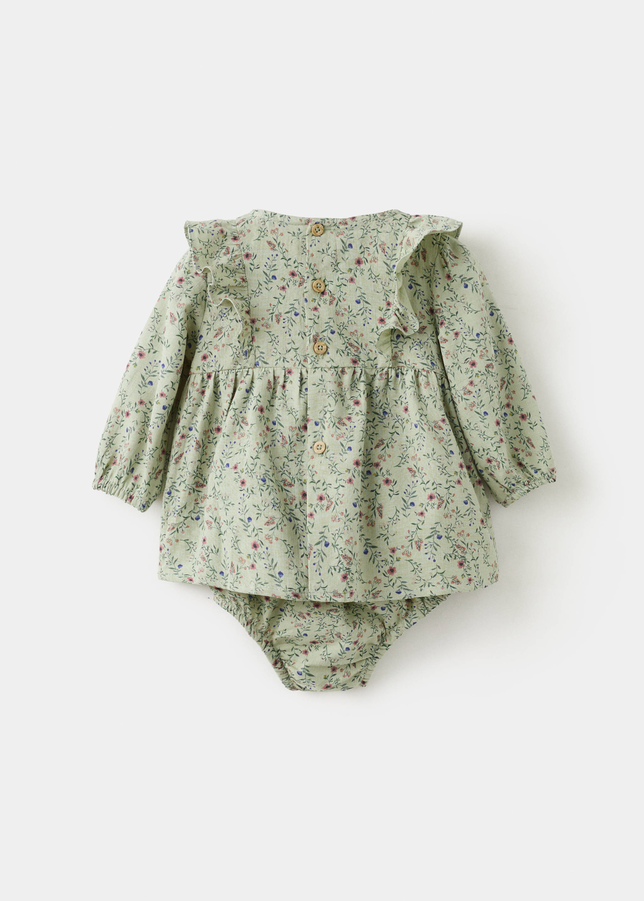 Vestido y ranita flores - Reverso del artículo